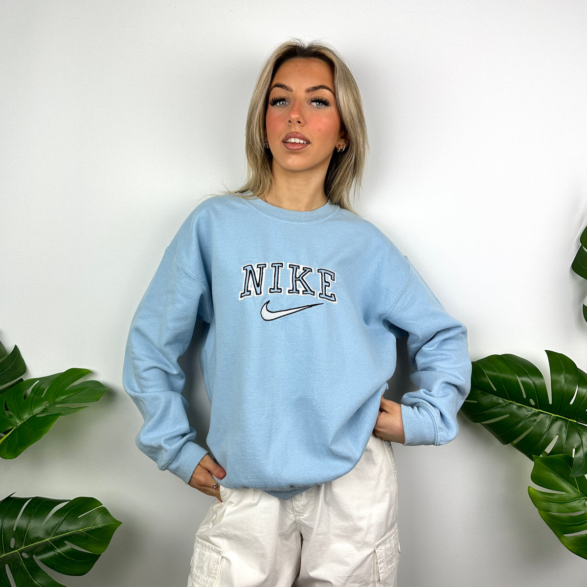 Light blue vintage sweatshirt sale