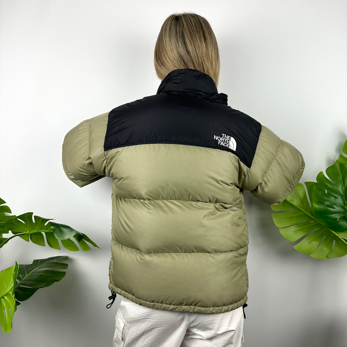 1996 retro nuptse jacket tumbleweed green best sale