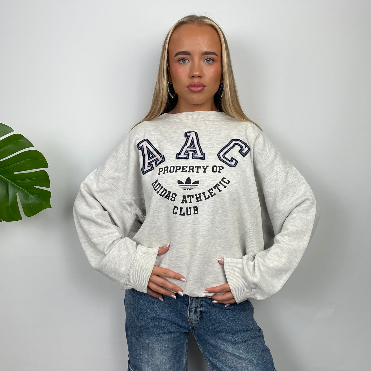 Adidas Athletic Club Grey Embroidered Spell Out Sweatshirt (S) – Jamie  Online Vintage