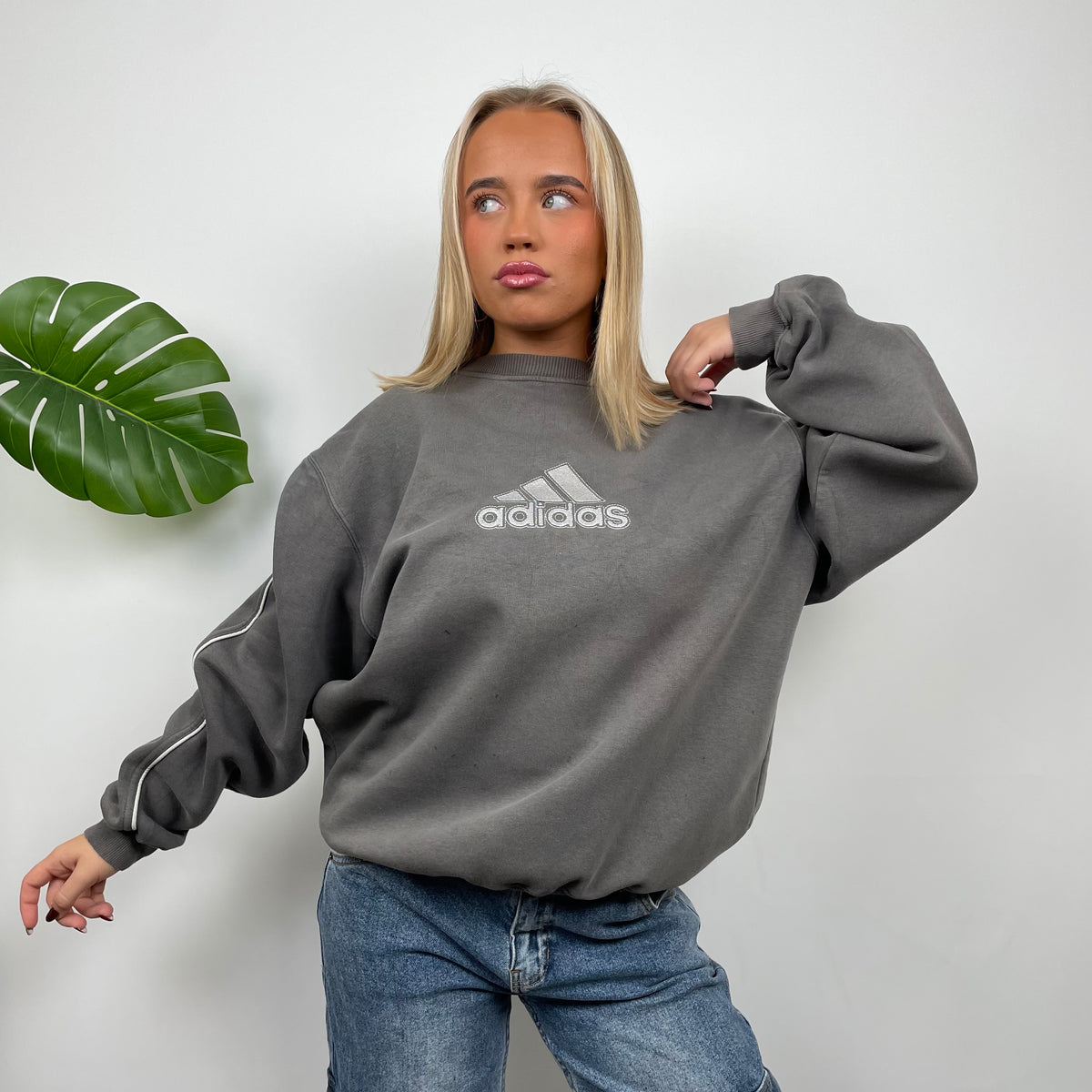 Rare!!! Vintage 90's Adidas Sweatshirt Turtleneck store Adidas Multicolors Spellout Big Logo embroidery