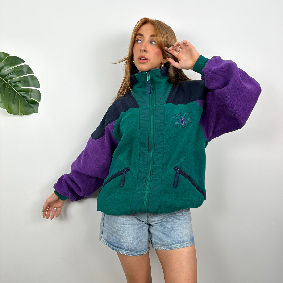 green and purple adidas