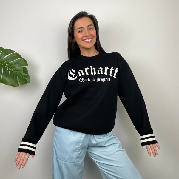 Carhartt RARE Black Embroidered Sweater (M)
