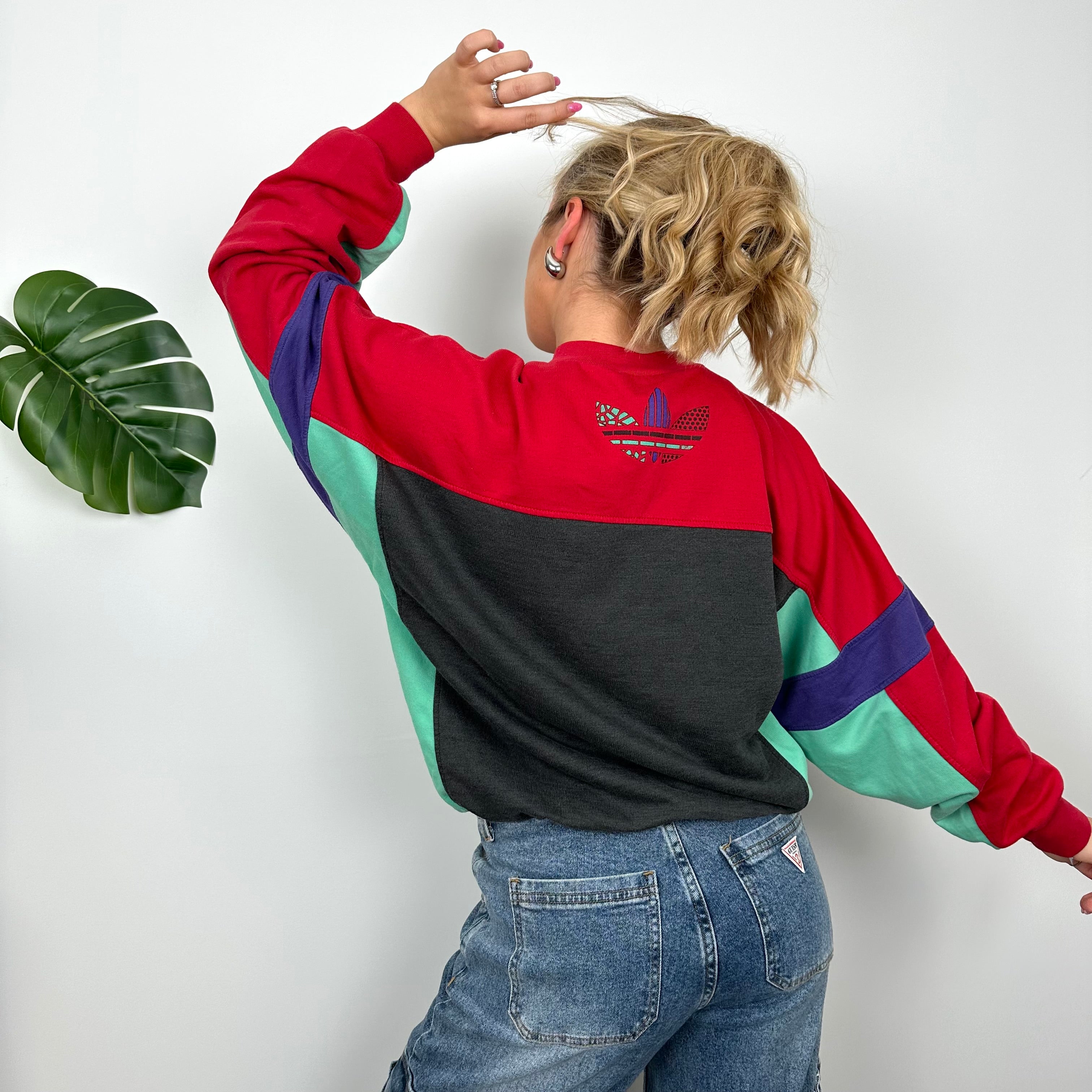 Adidas RARE Colour Block Spell Out Sweatshirt (S)