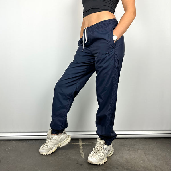 Nike Air Navy Embroidered Spell Out Track Pants (S)