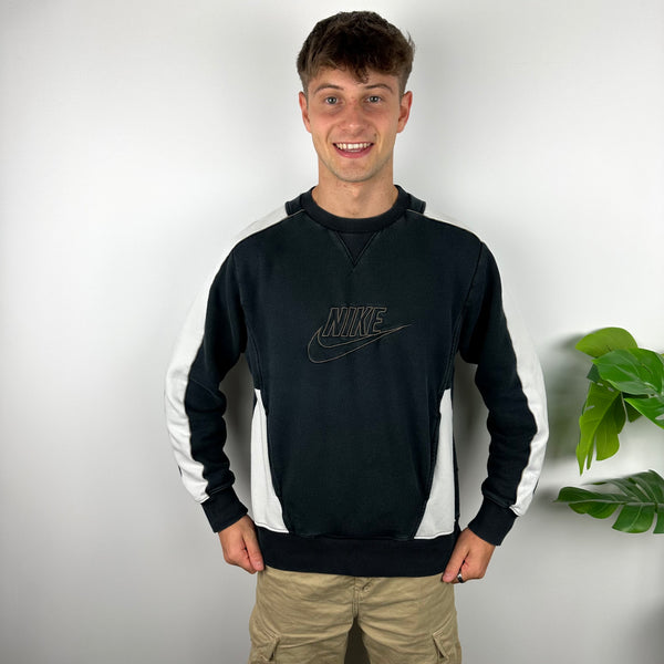 Nike Black Embroidered Spell Out Sweatshirt (M)