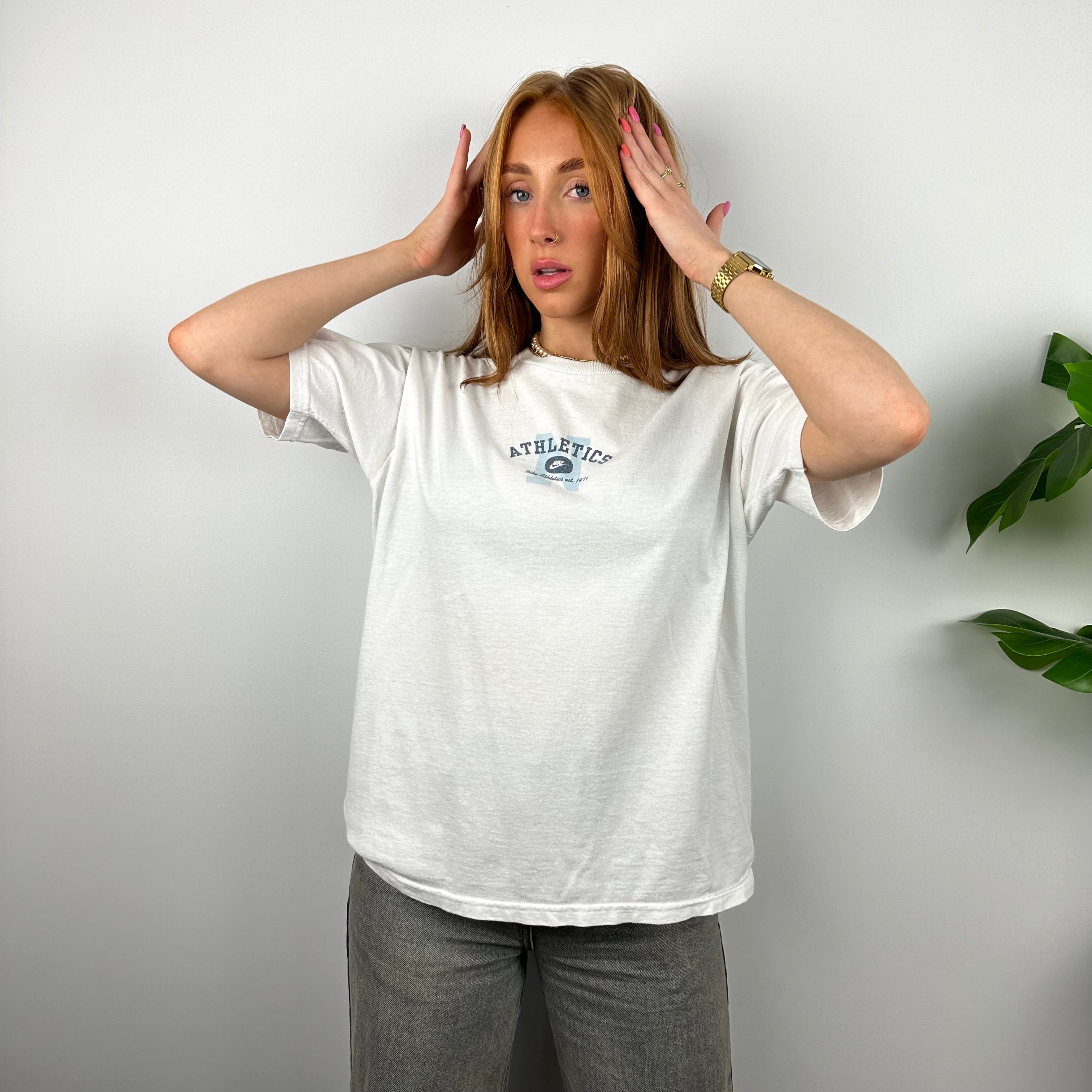 Nike RARE White Spell Out T Shirt (S)