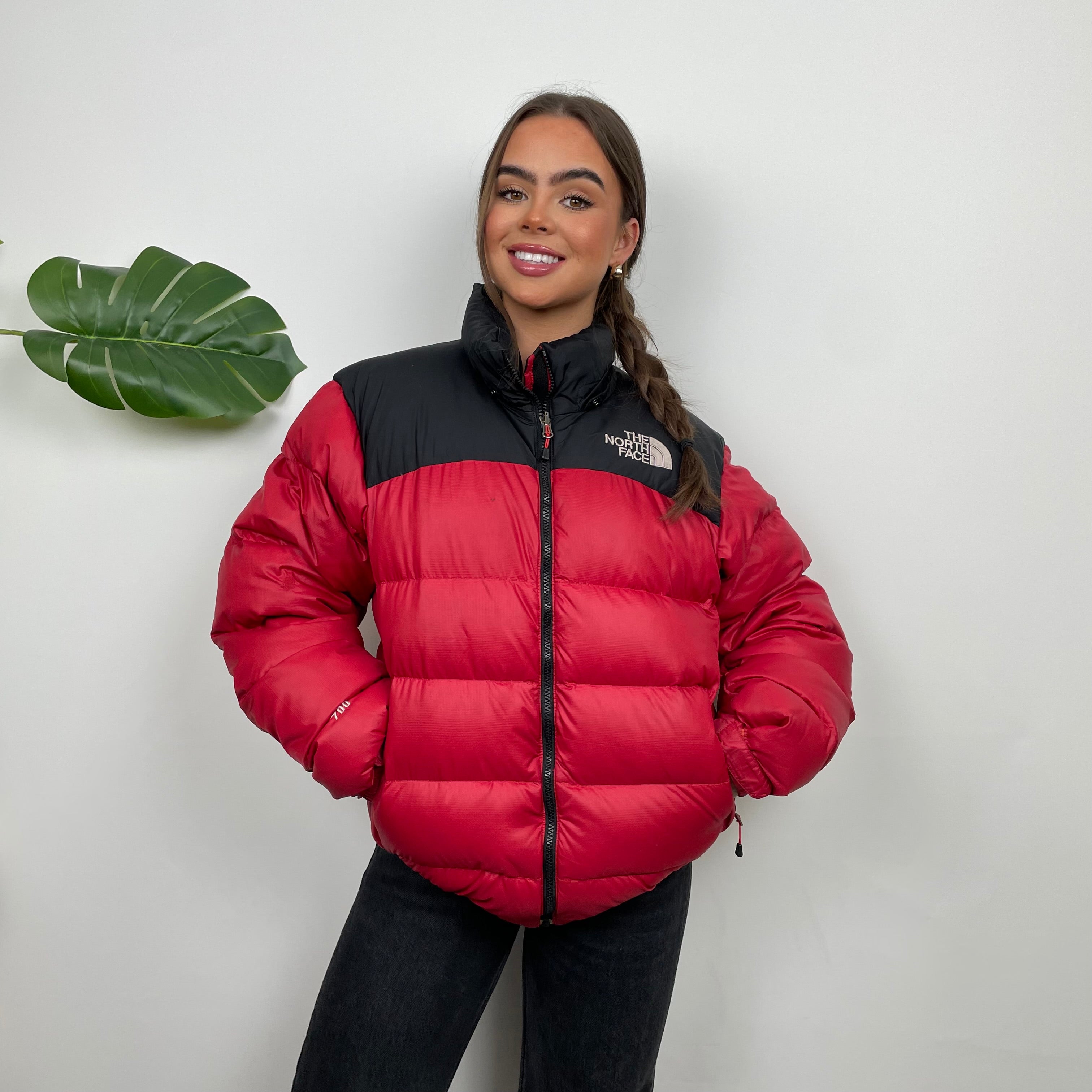 The North Face RARE Red Nuptse 700 Puffer Jacket (M)