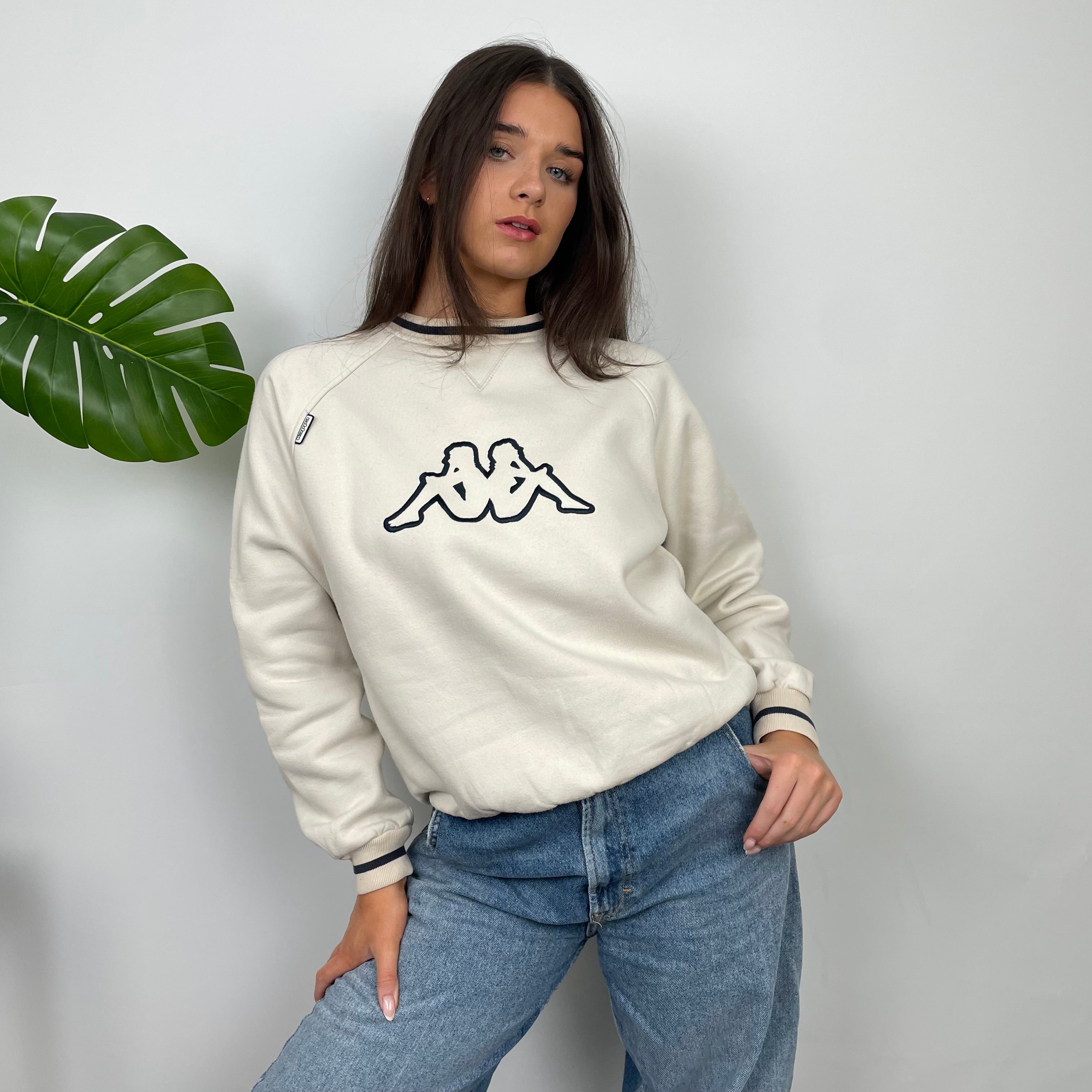 Kappa Tan Embroidered Logo Sweatshirt (S)