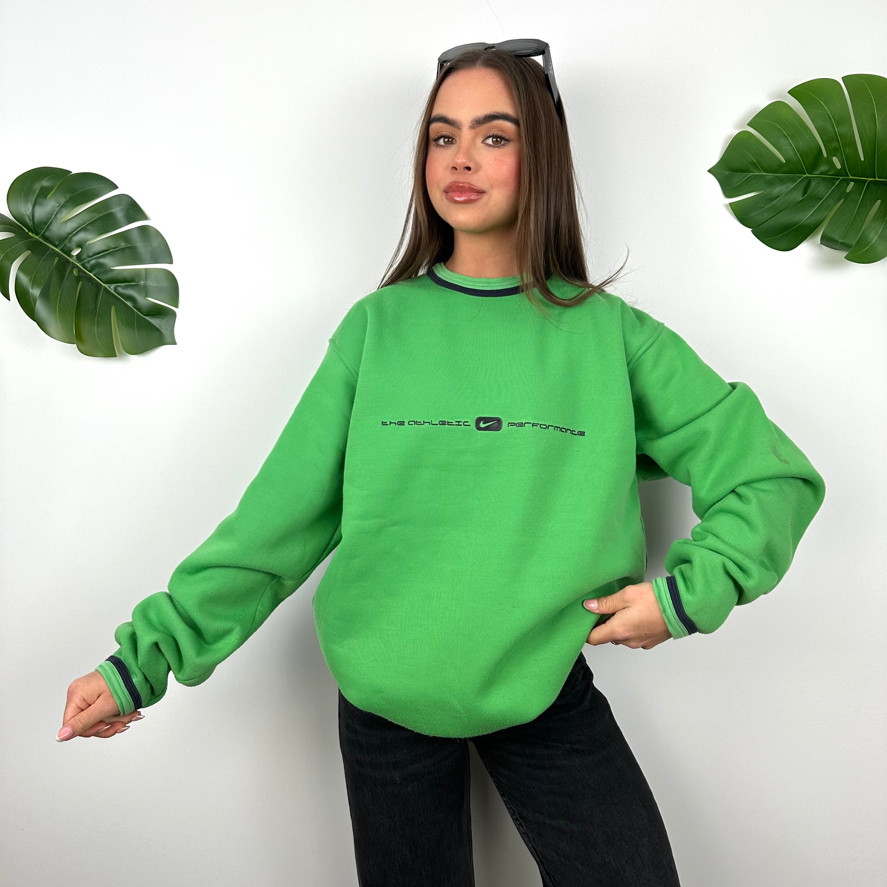 Nike Green Spell Out Sweatshirt (L)