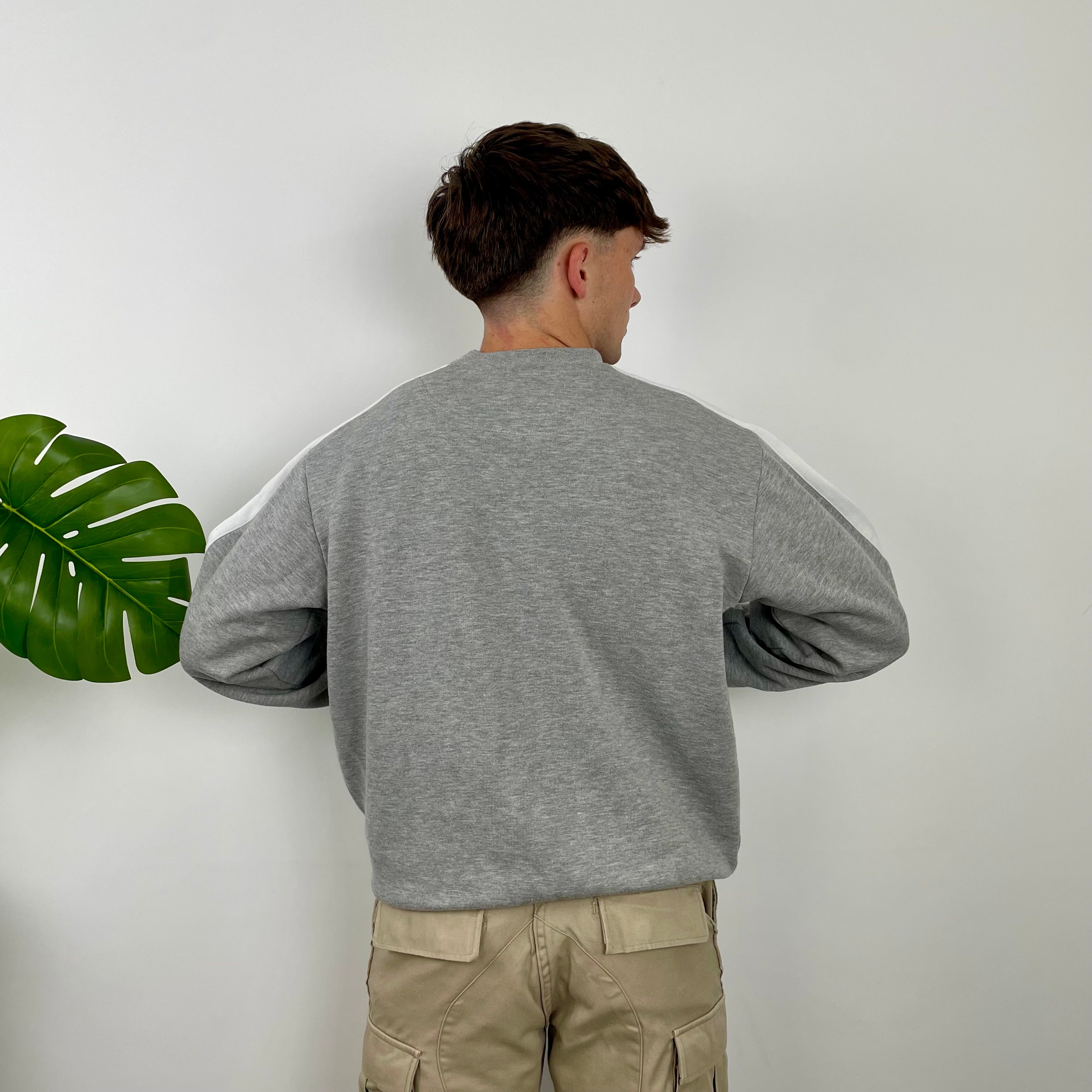 Nike Air RARE Grey Embroidered Spell Out Sweatshirt (M)
