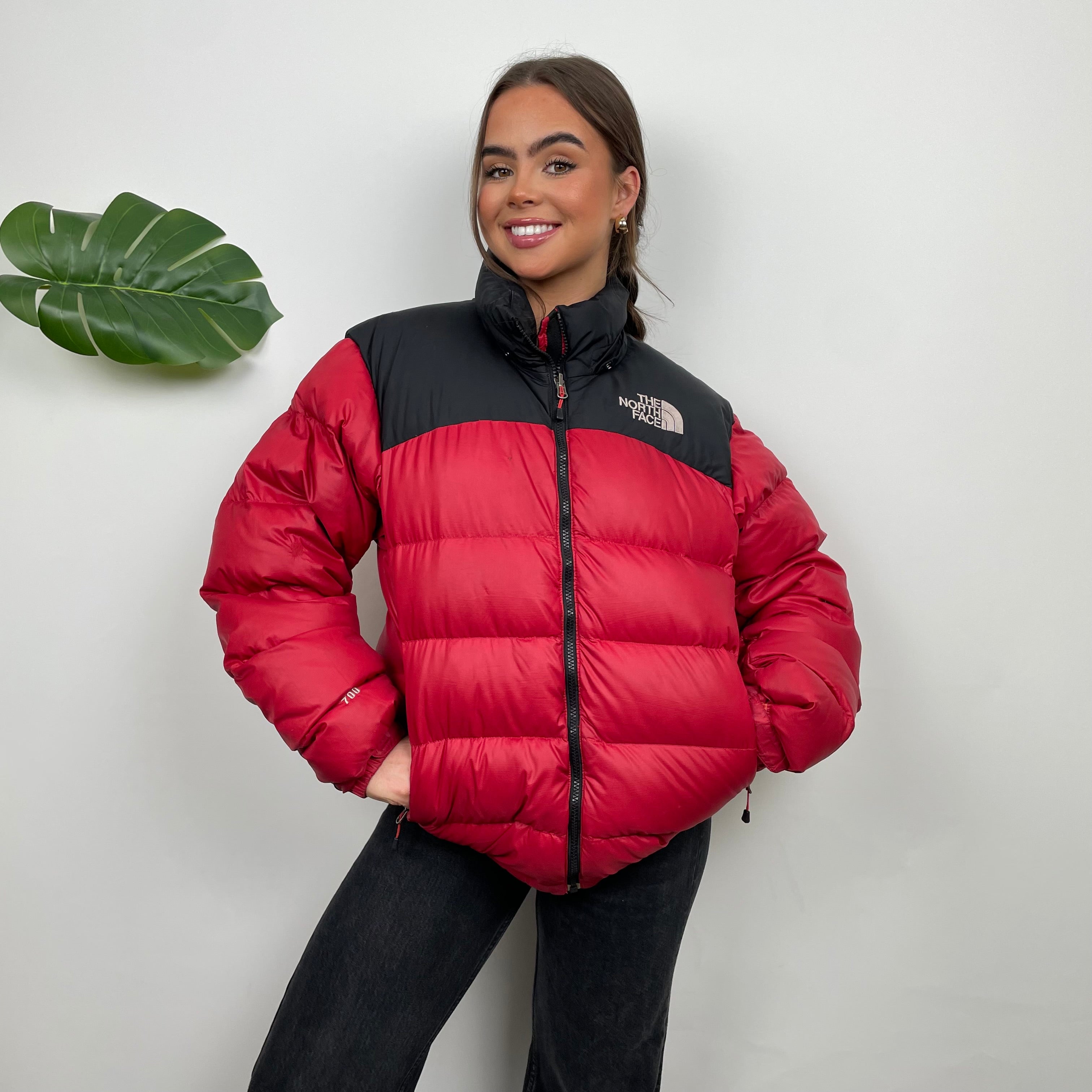 The North Face RARE Red Nuptse 700 Puffer Jacket (M)