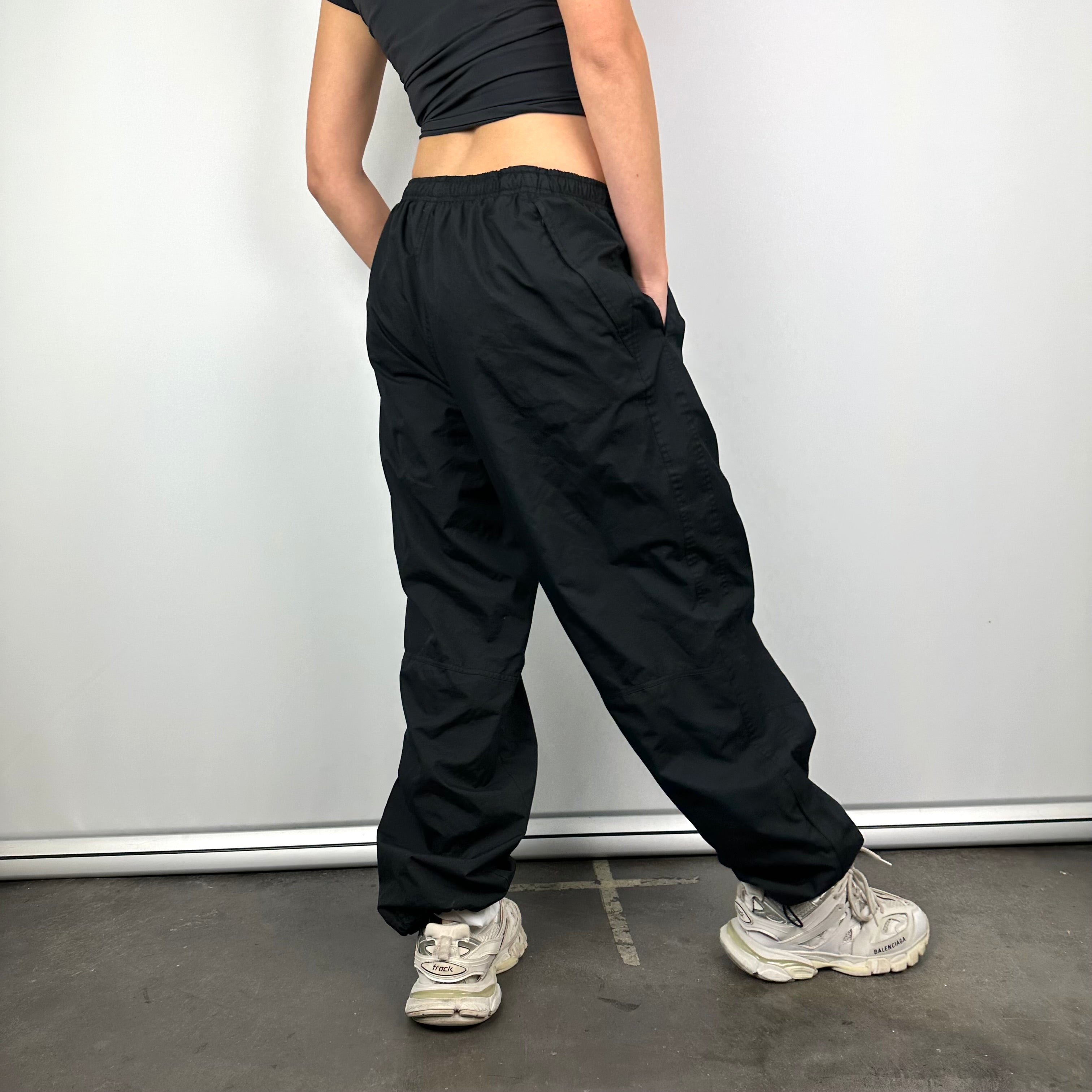 Nike Black Embroidered Spell Out Track Pants (L)