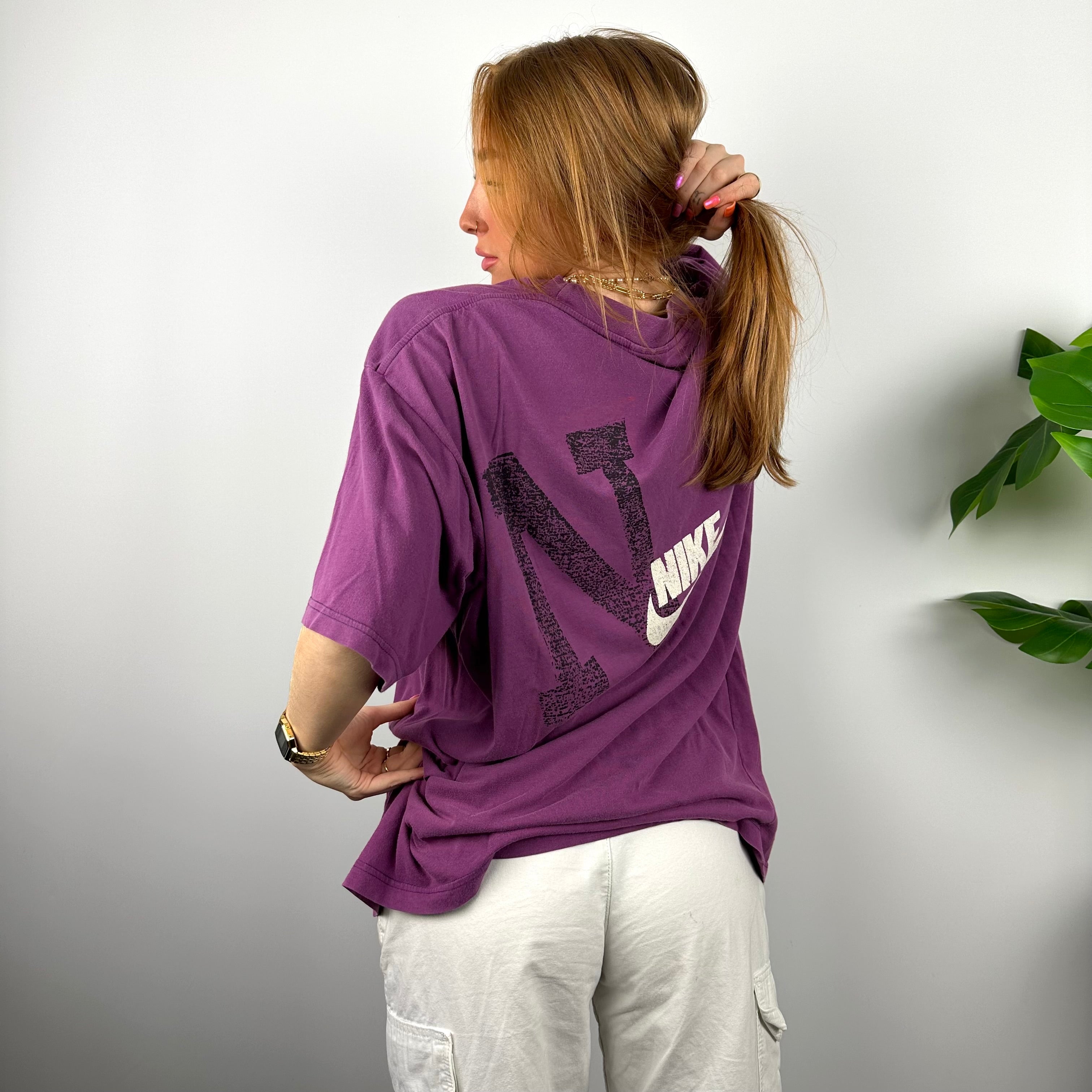 Nike RARE Purple Spell Out T Shirt (XL)