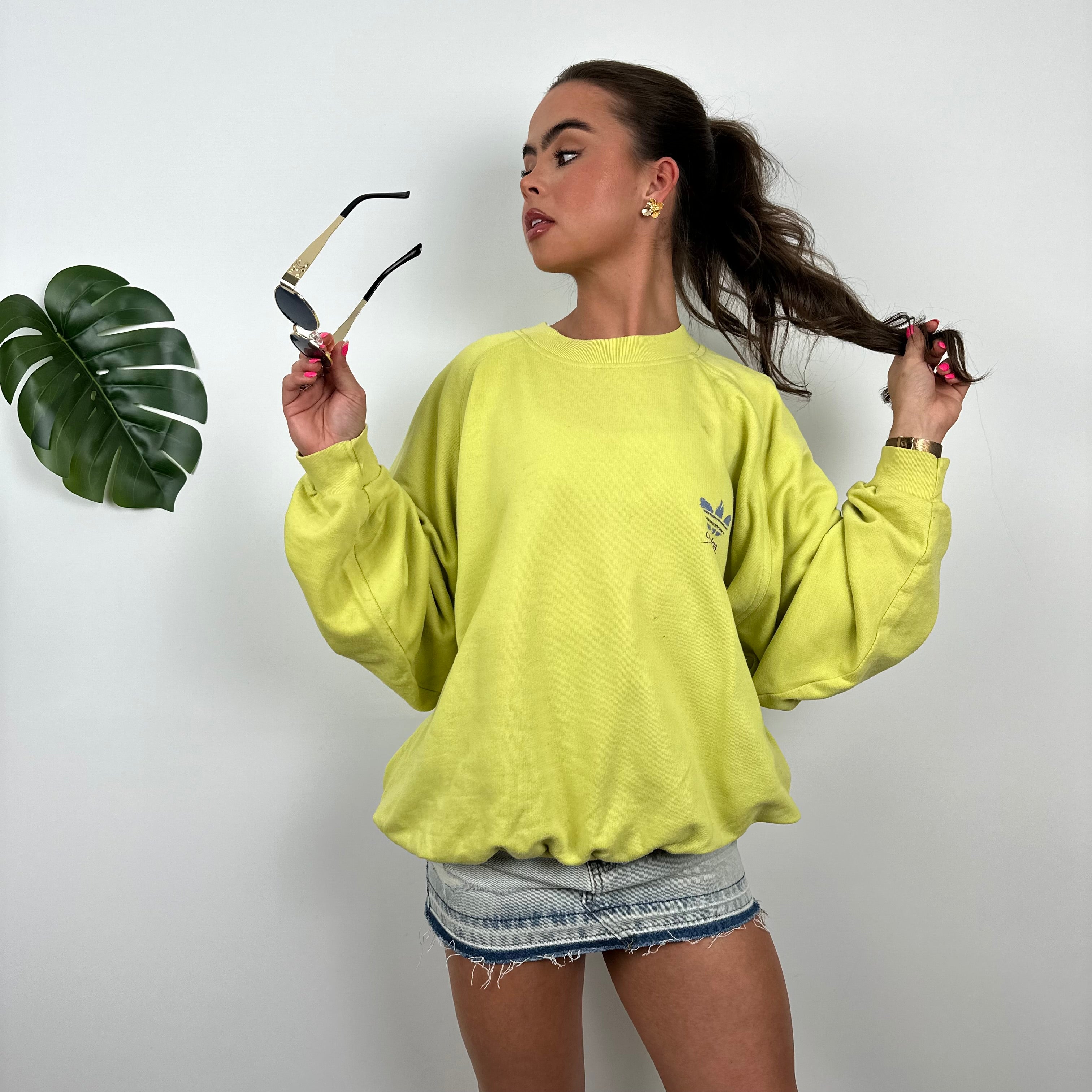 Adidas Lemon Spell Out Sweatshirt (M)