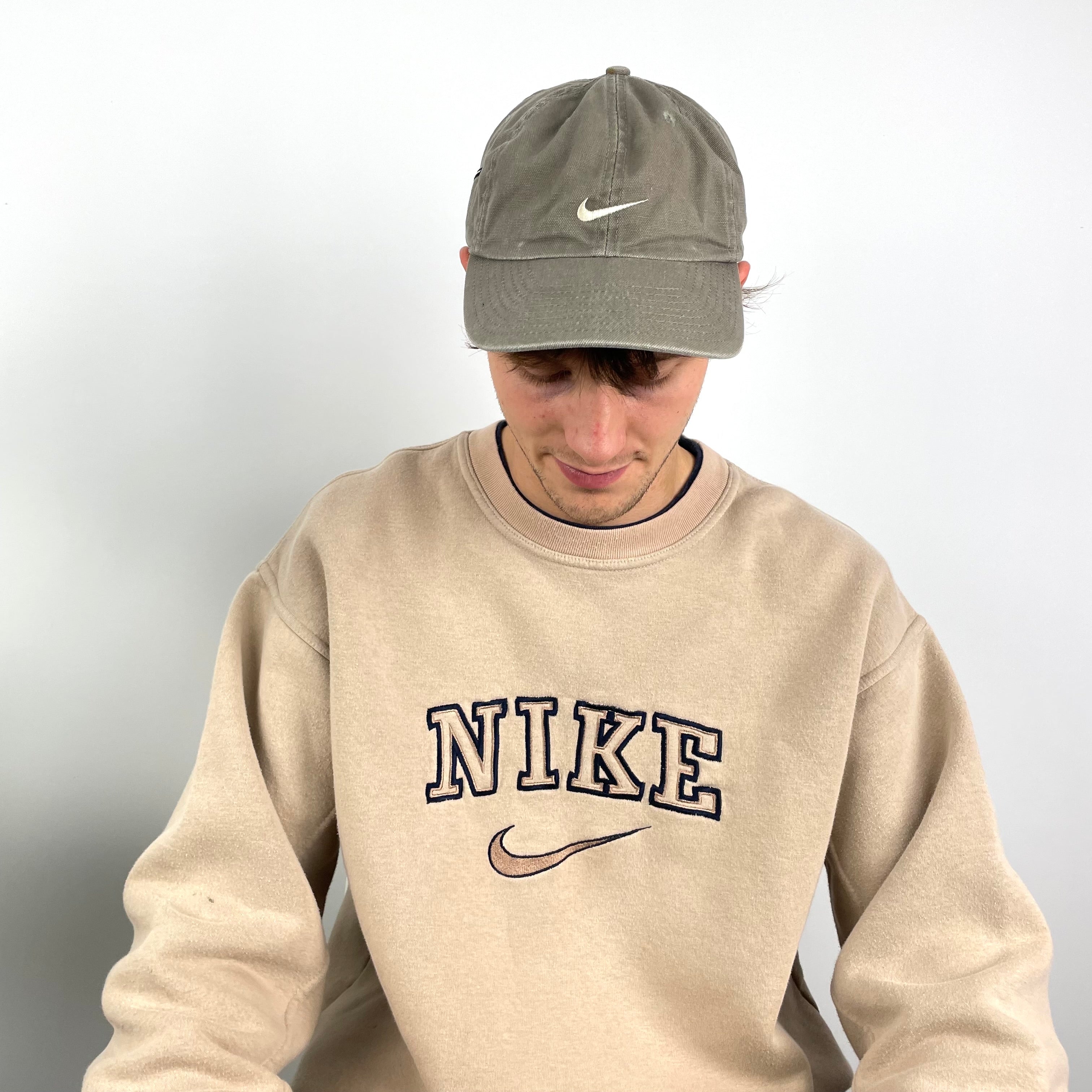 Nike RARE Mocha Brown Embroidered Swoosh Cap