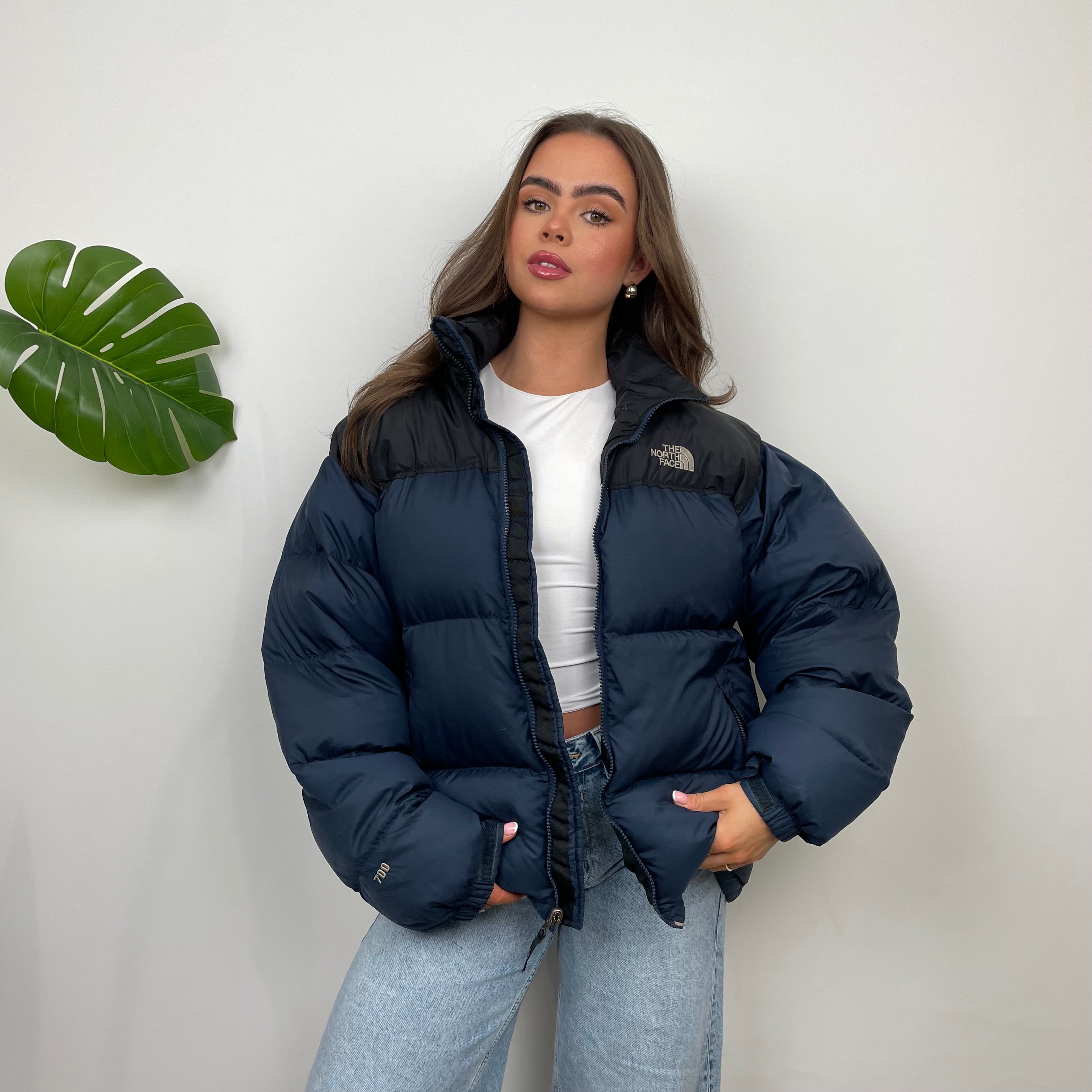 The North Face RARE Navy Nuptse 700 Puffer Jacket (M)