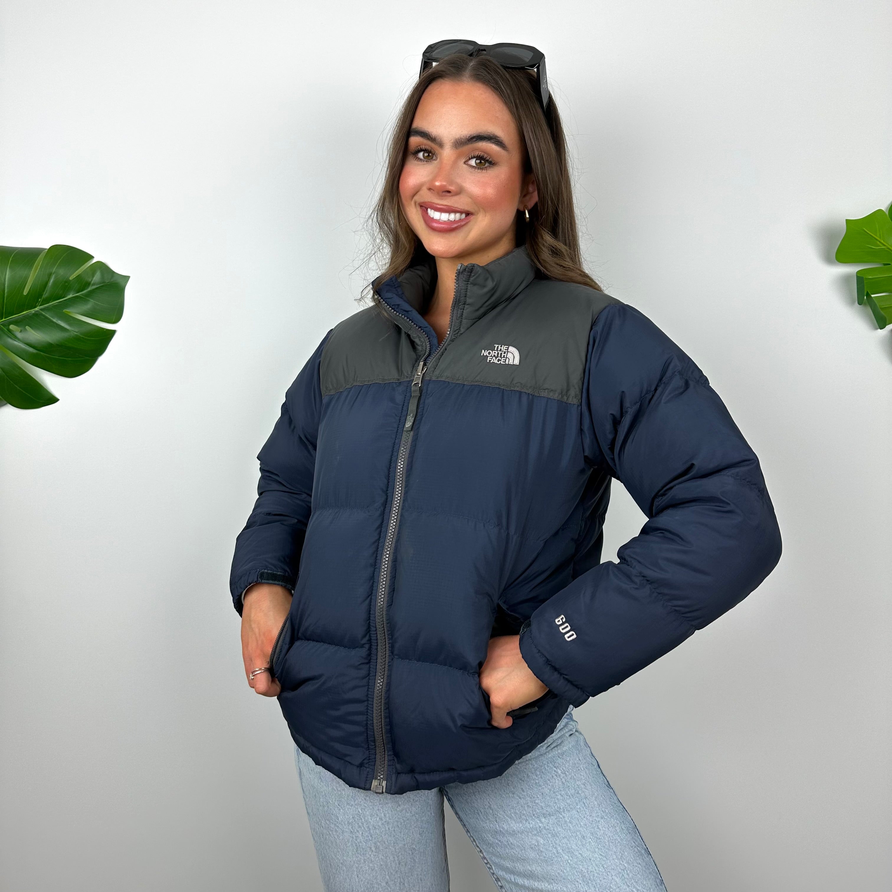 North Face Navy Puffer Jacket (S)