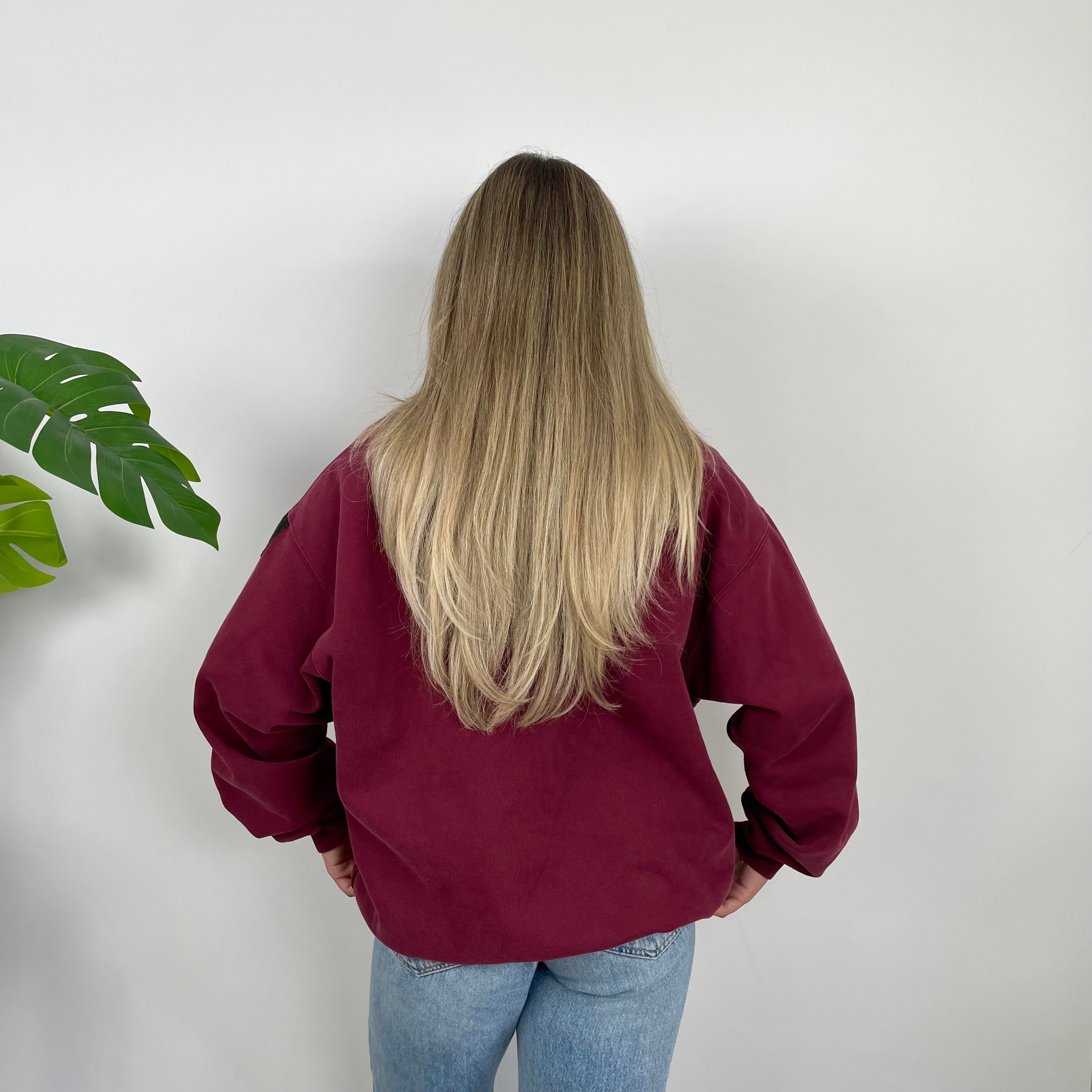 Adidas Equipment RARE Red Embroidered Spell Out Sweatshirt (L)