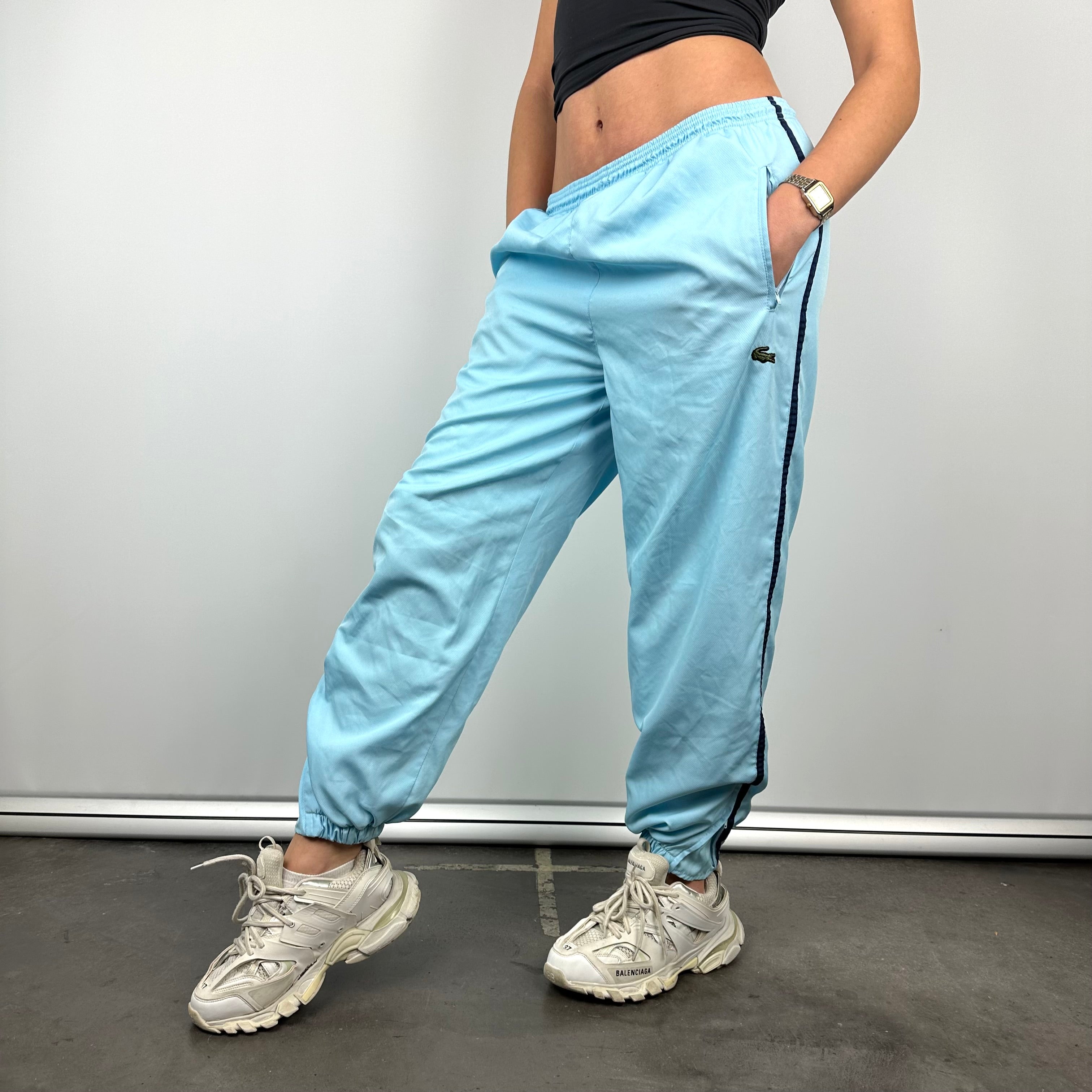 Lacoste Baby Blue Embroidered Logo Track Pants (S)