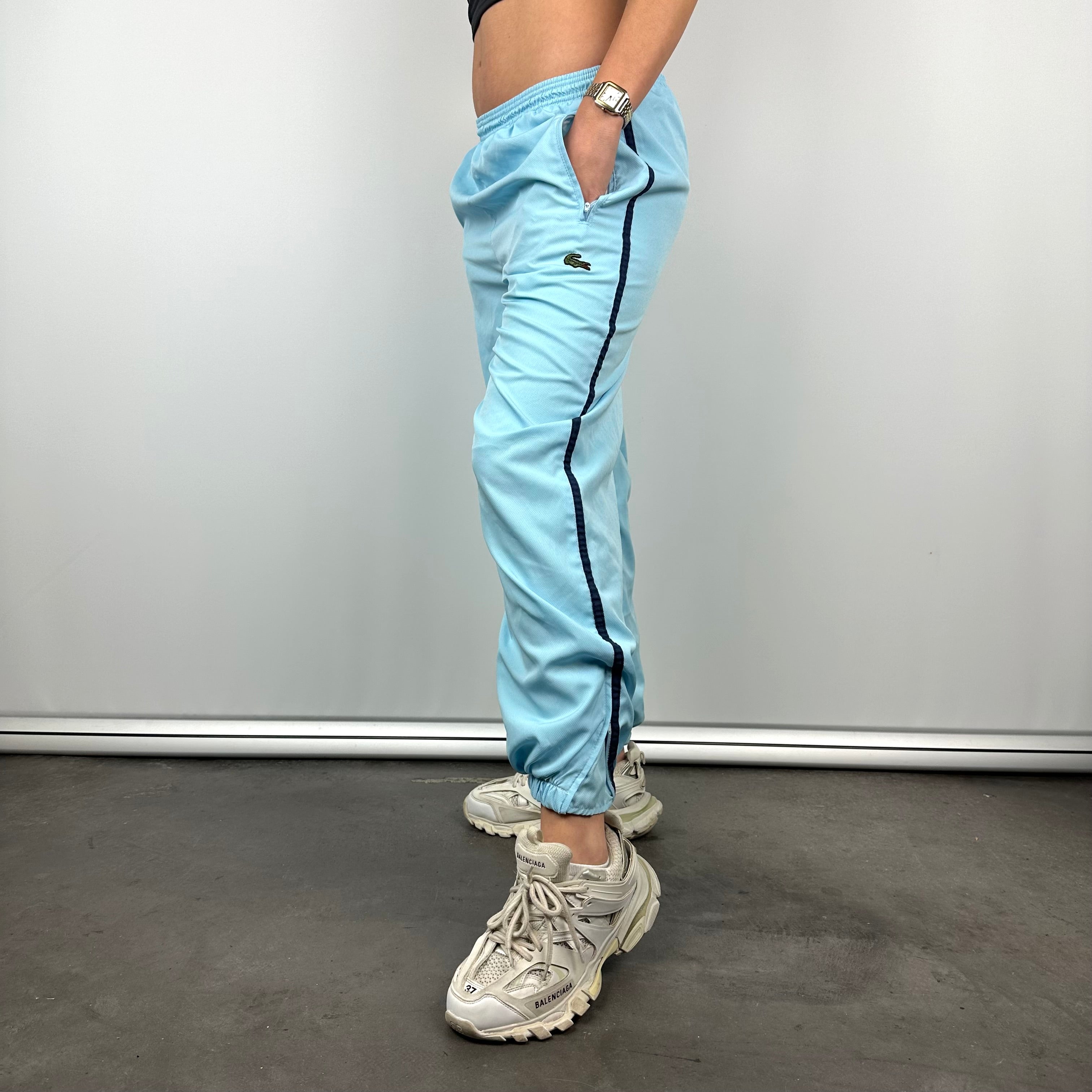 Lacoste Baby Blue Embroidered Logo Track Pants (S)