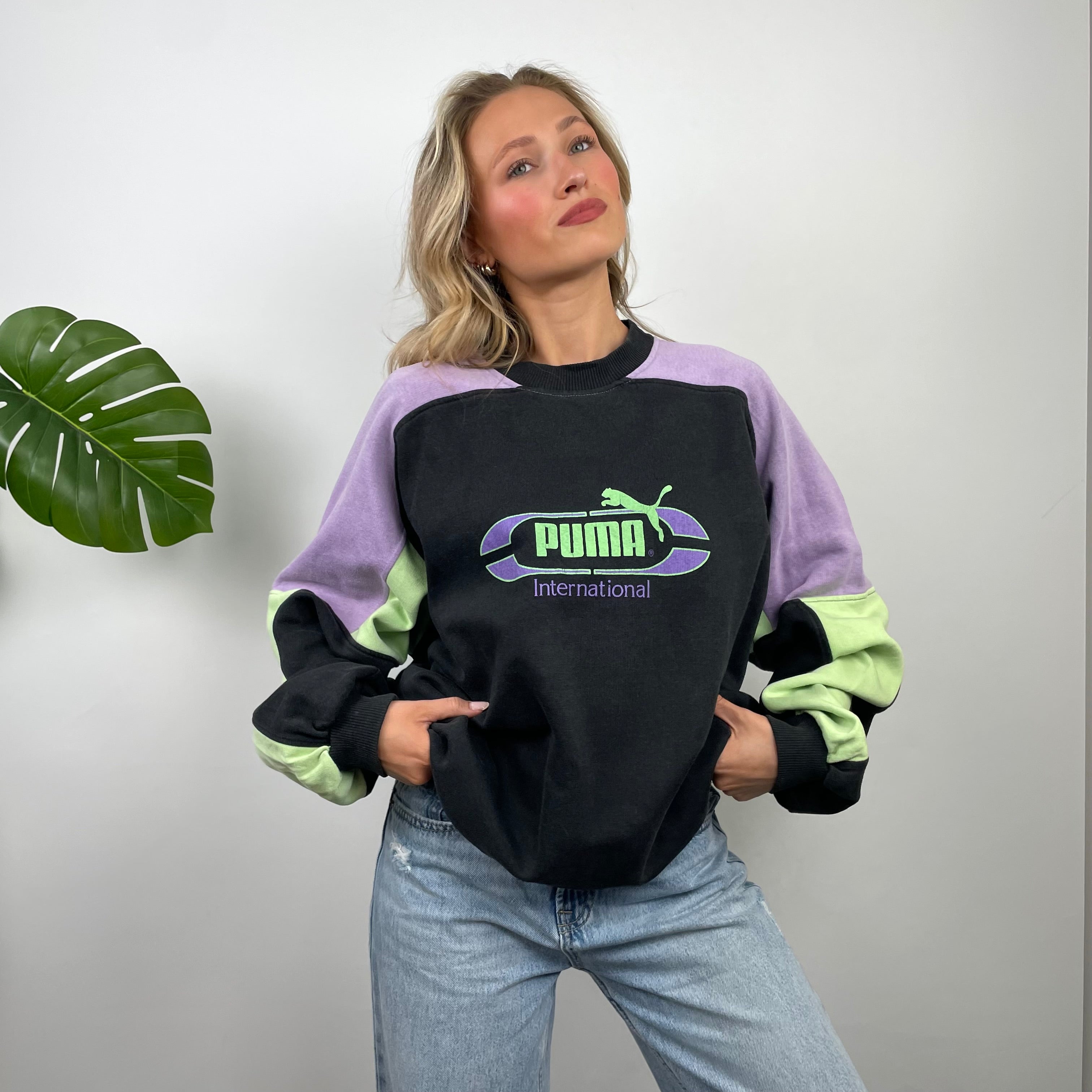 PUMA RARE Black Spell Out Sweatshirt (L)