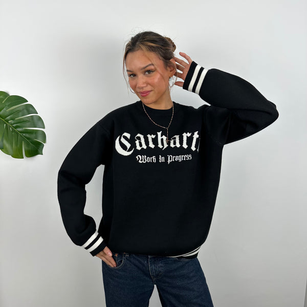 Carhartt RARE Black Embroidered Sweater (M)