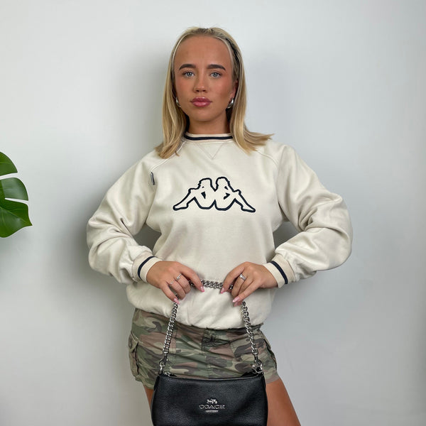 Kappa Tan Embroidered Logo Sweatshirt (S)