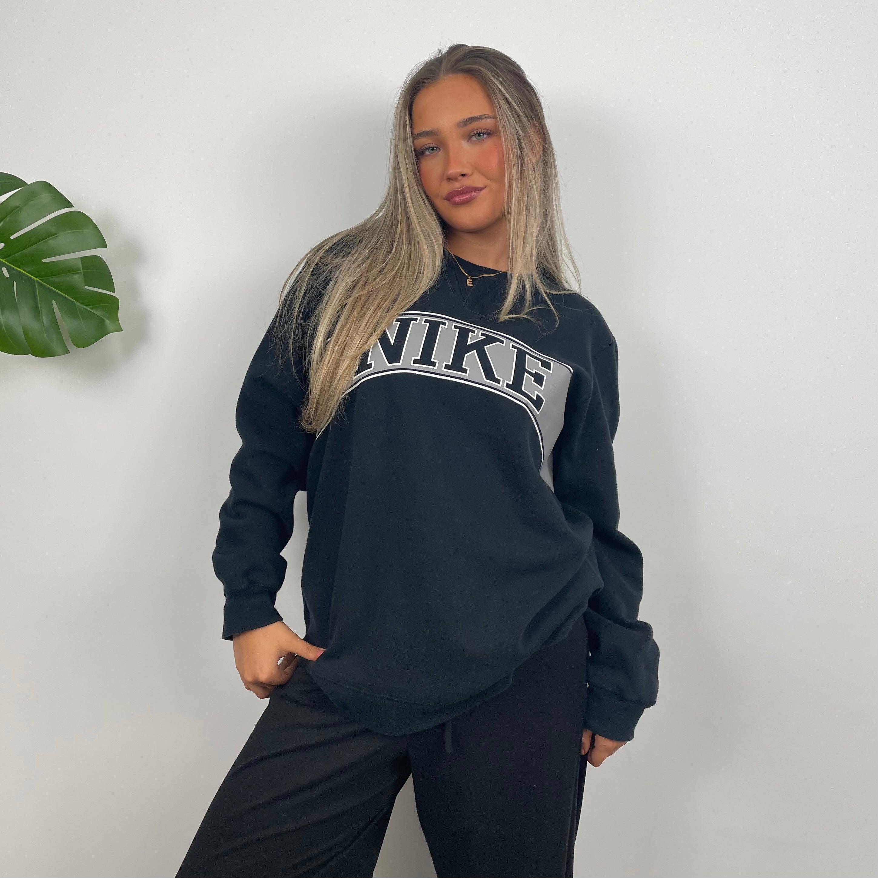 Nike Black Spell Out Sweatshirt (L)