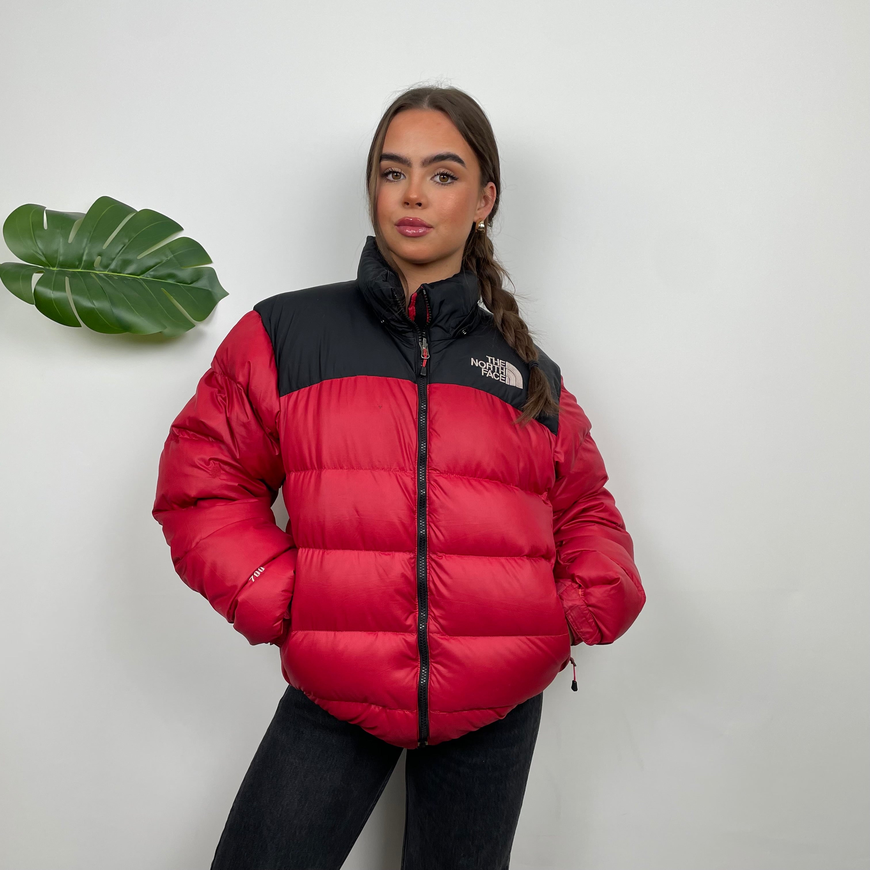 The North Face RARE Red Nuptse 700 Puffer Jacket (M)