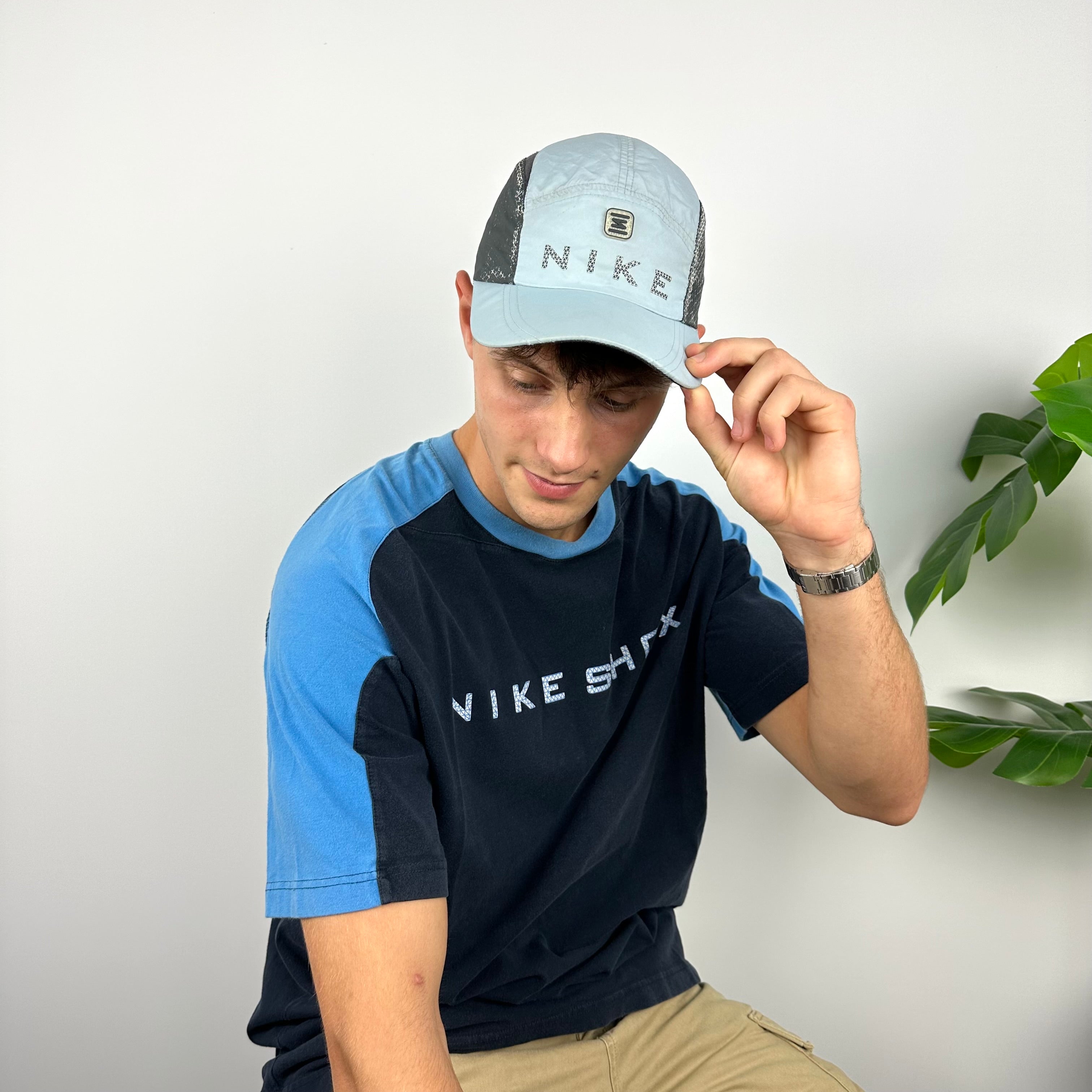 Nike Shox RARE Baby Blue Spell Out Cap