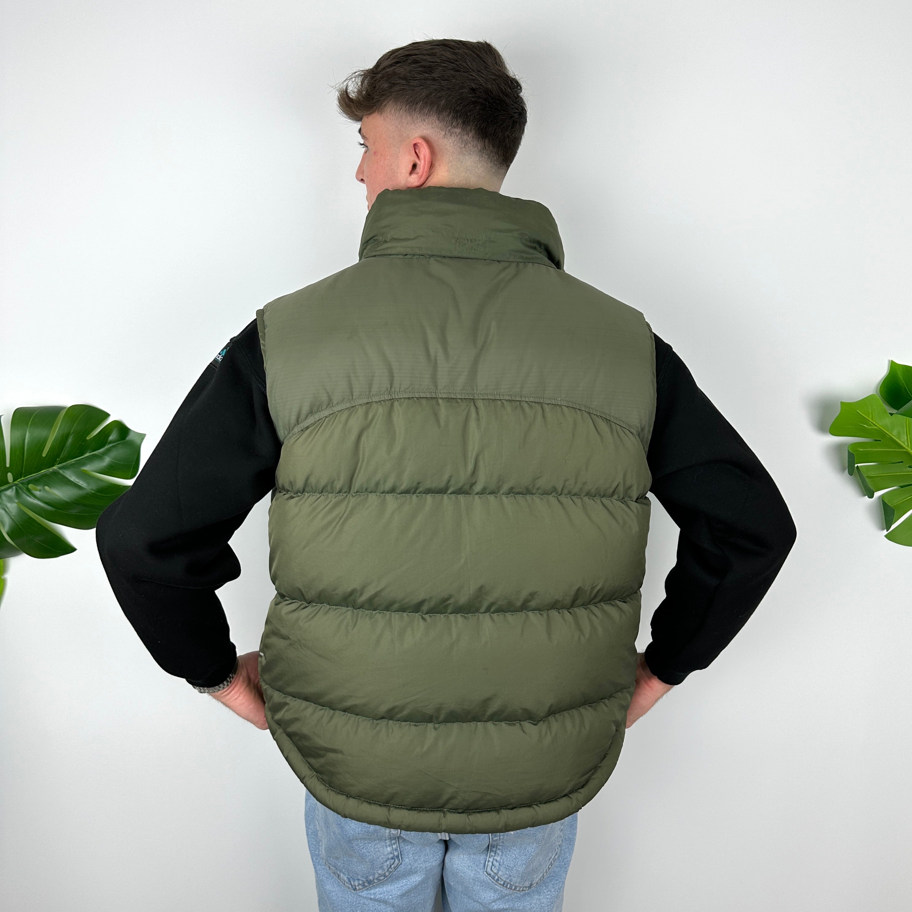 Nike Green Embroidered Swoosh Puffer Gilet (M)