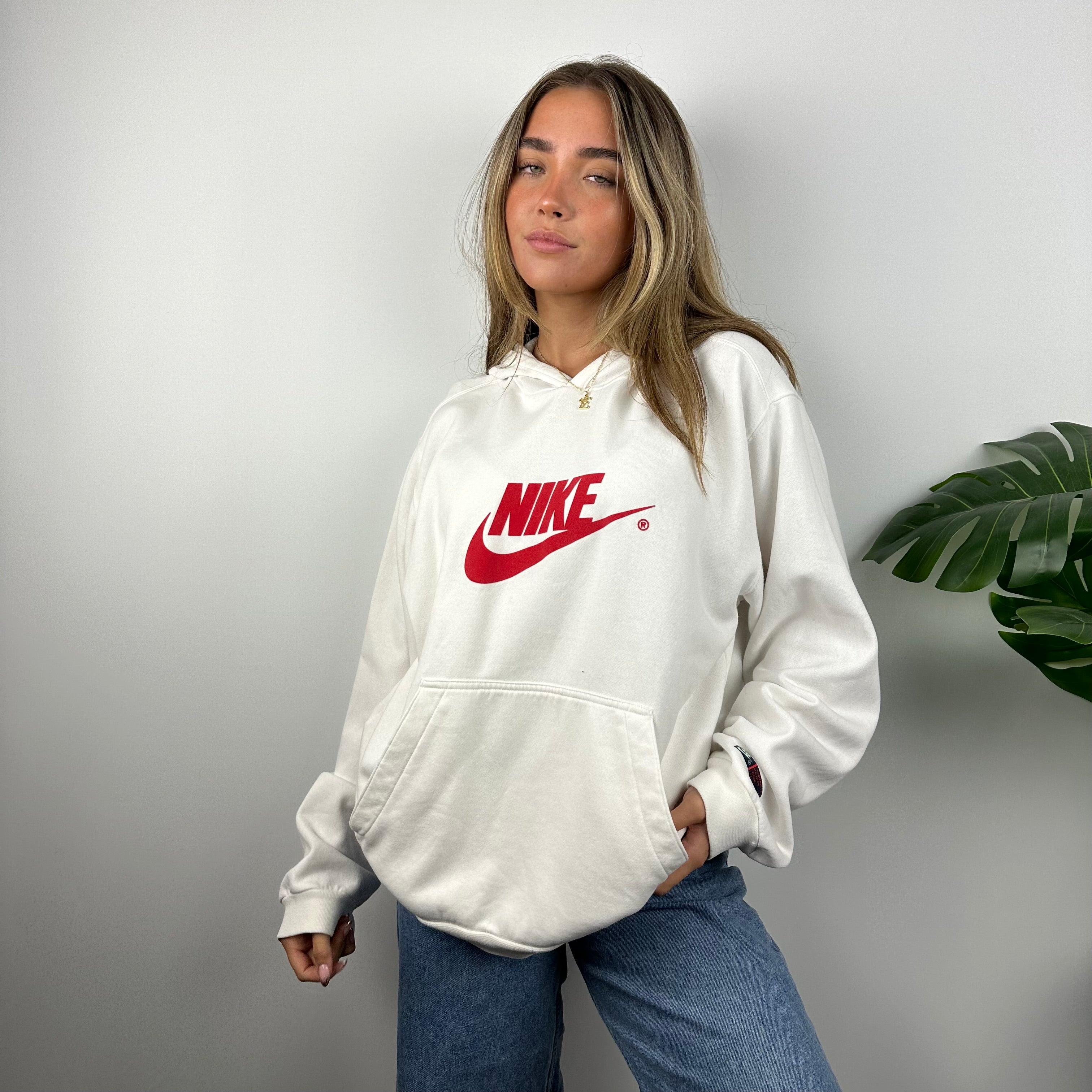 Nike RARE White Spell Out Hoodie (M)