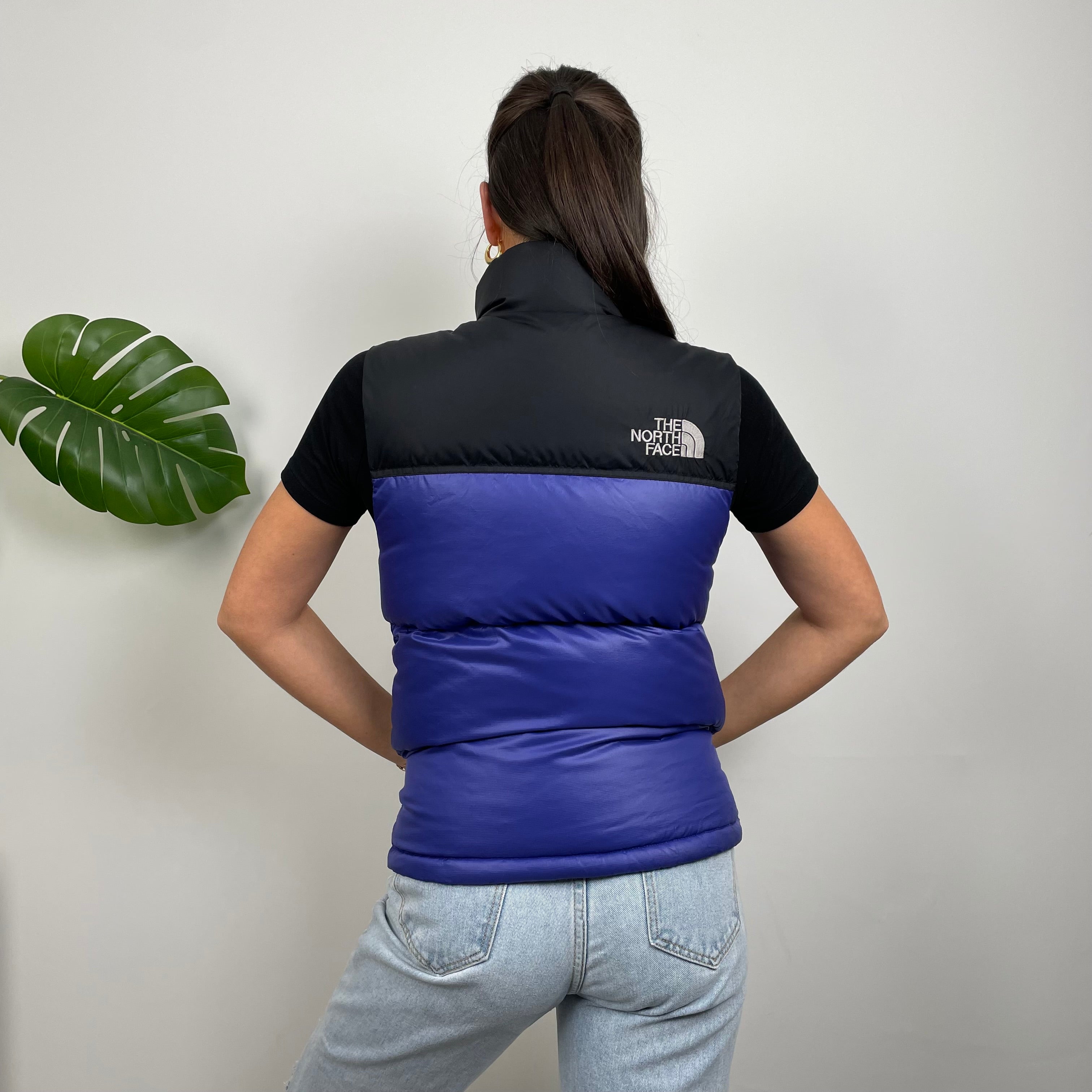 North Face RARE Blue Nuptse 700 Puffer Gilet (S)