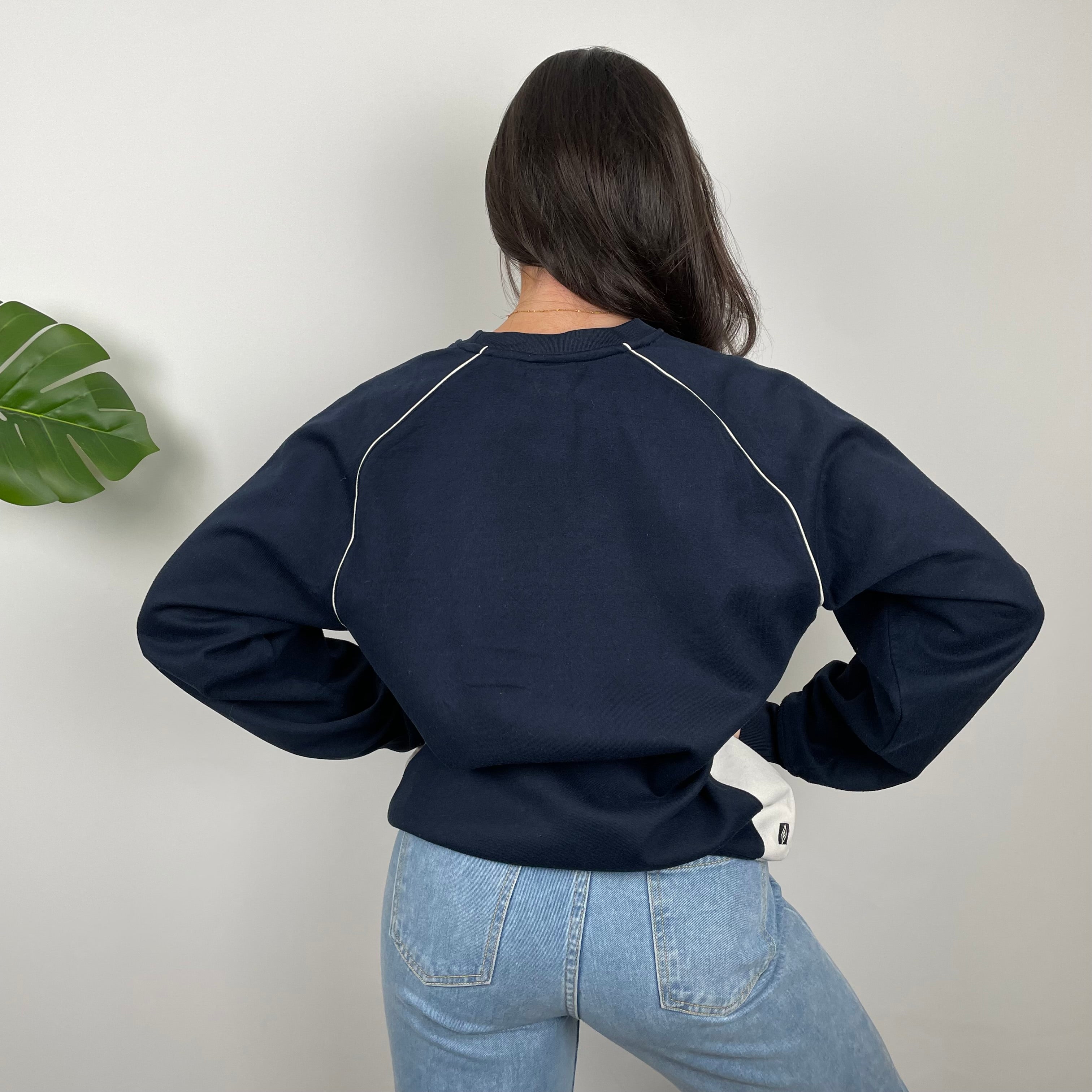 Umbro Navy Embroidered Spell Out Sweatshirt (L)