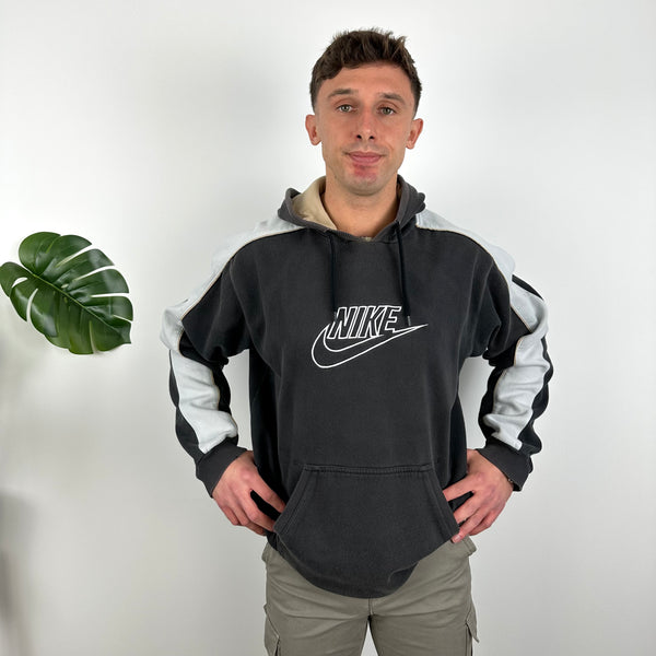 Nike Black Embroidered Spell Out Hoodie (XL)