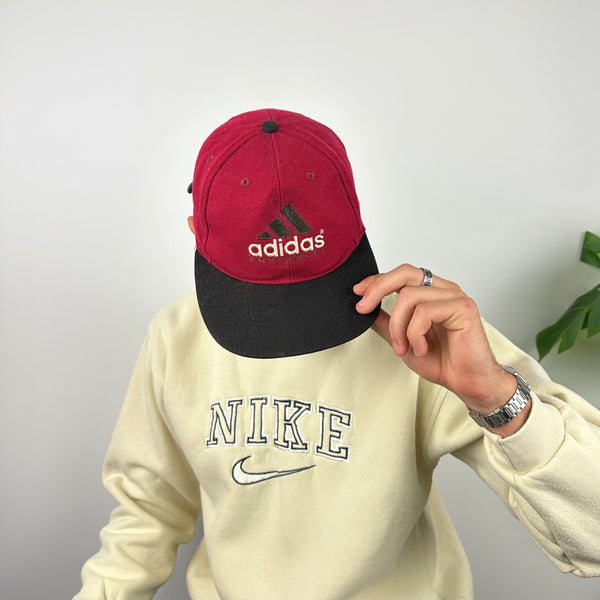 Adidas Equipment RARE Red & Black Embroidered Spell Out Cap