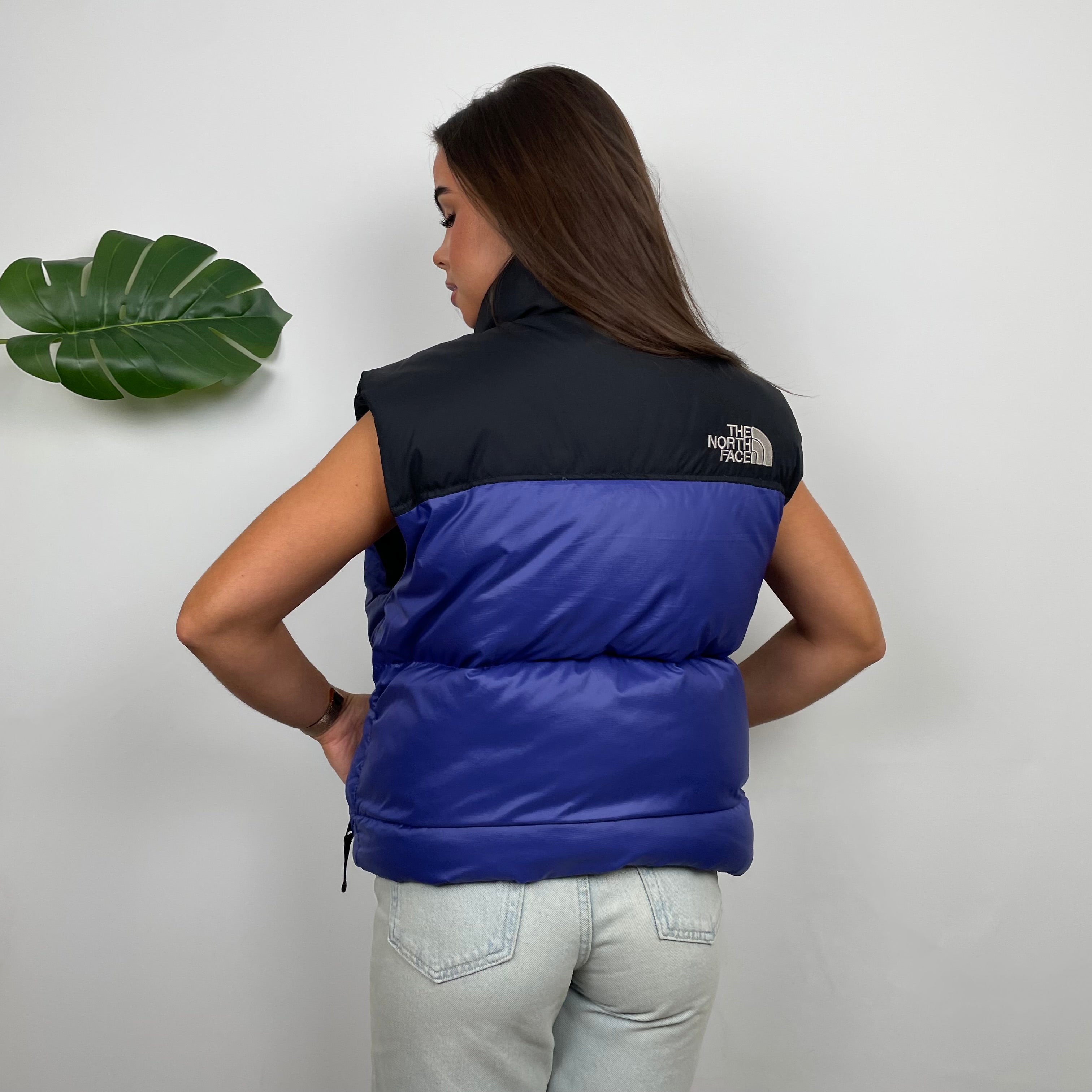 North Face RARE Blue Nuptse 700 Puffer Gilet (M)