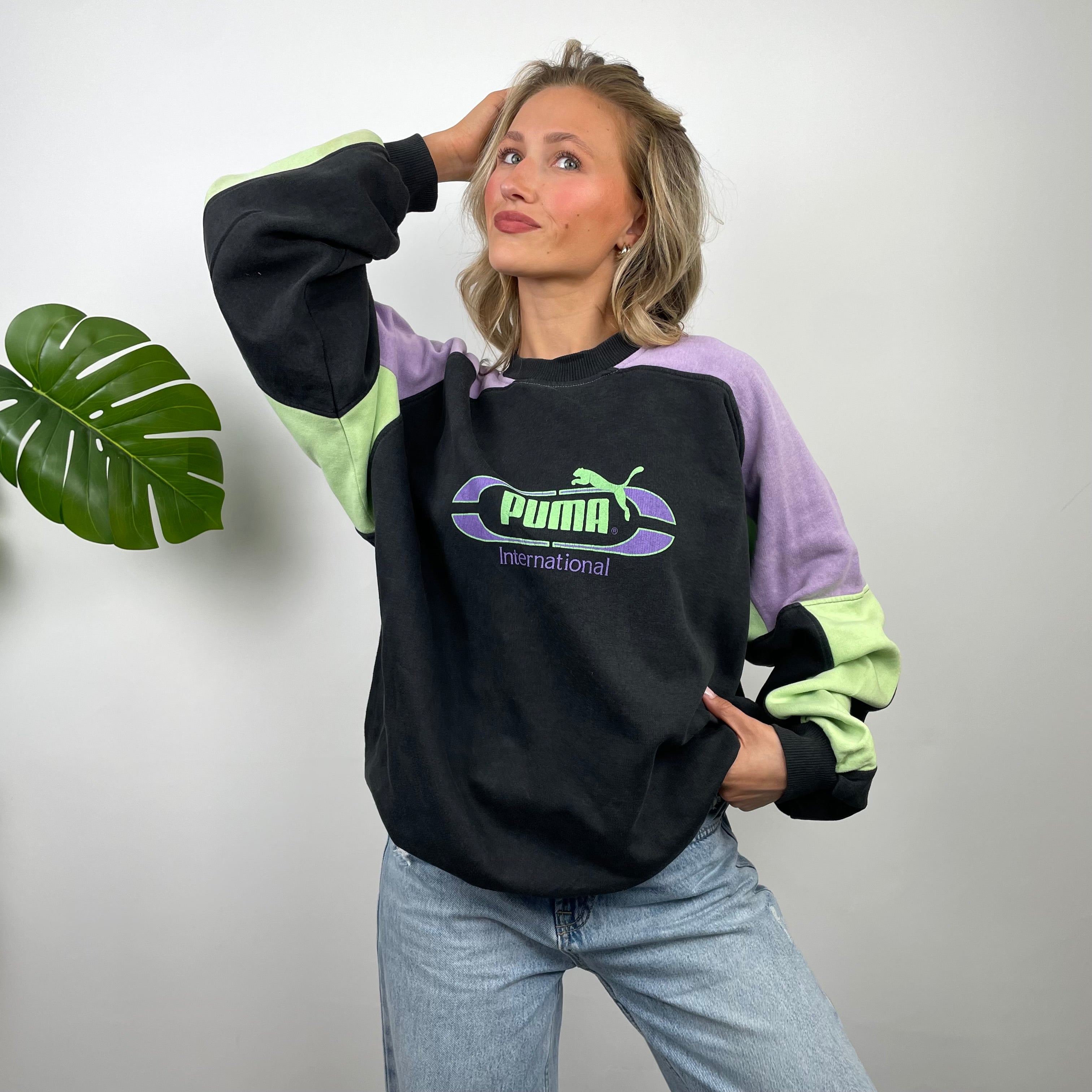 PUMA RARE Black Spell Out Sweatshirt (L)