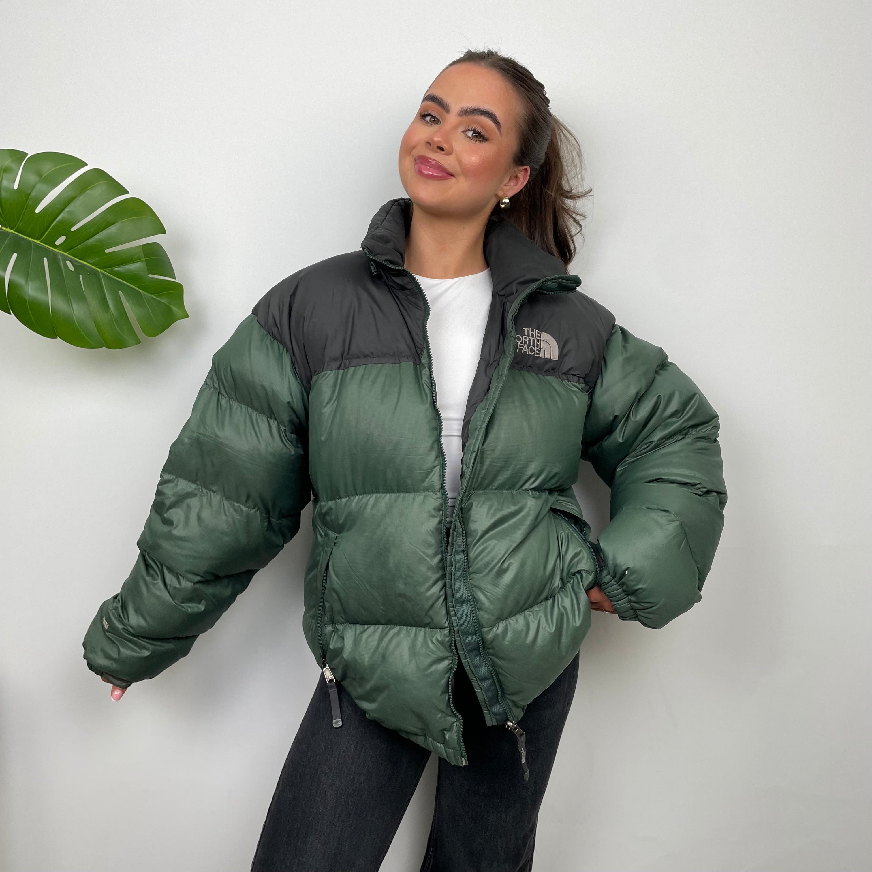 The North Face Green Nuptse 700 Puffer Jacket L Jamie Online Vintage