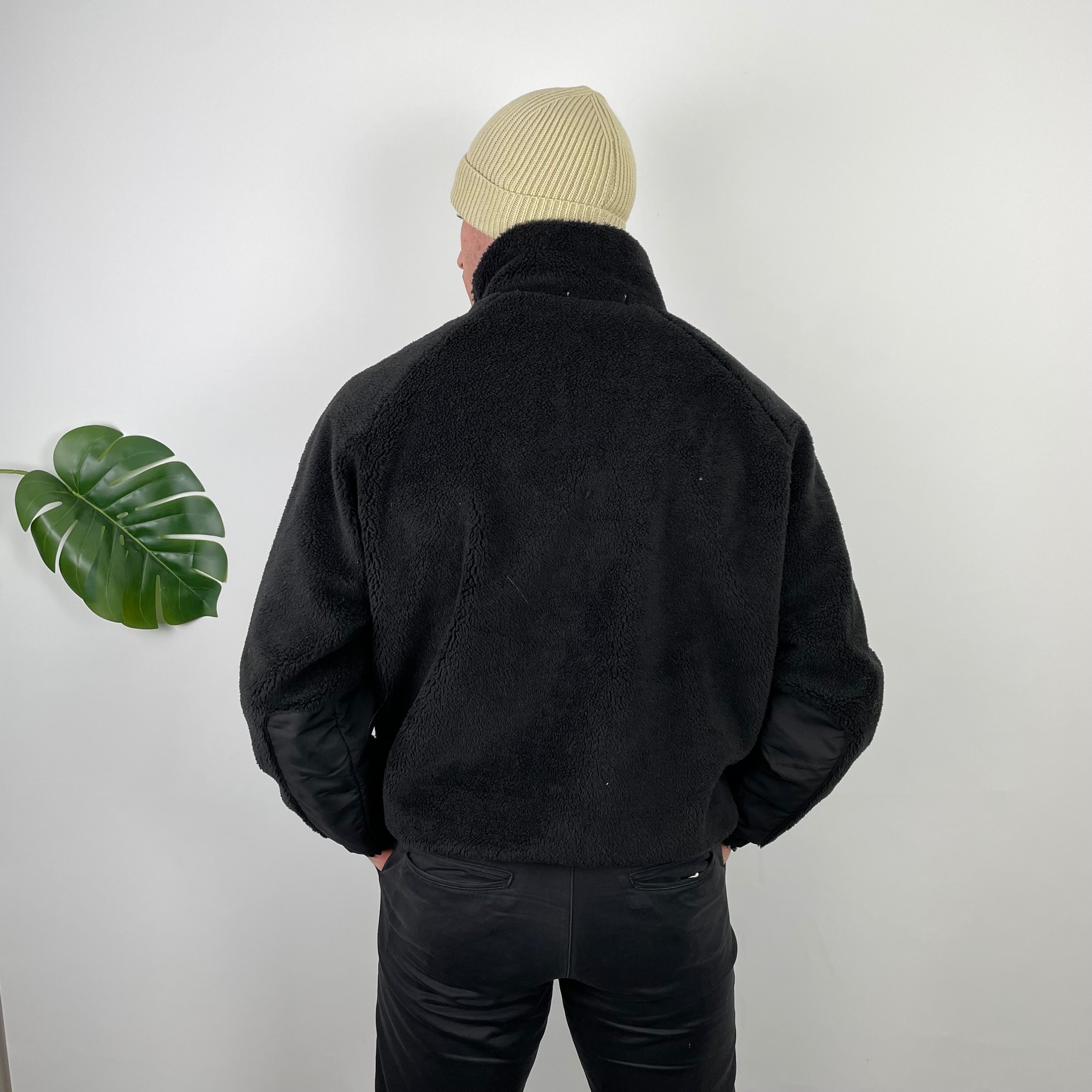 Carhartt Black Teddy Bear Sherpa Fleece Zip Up Jacket (L)