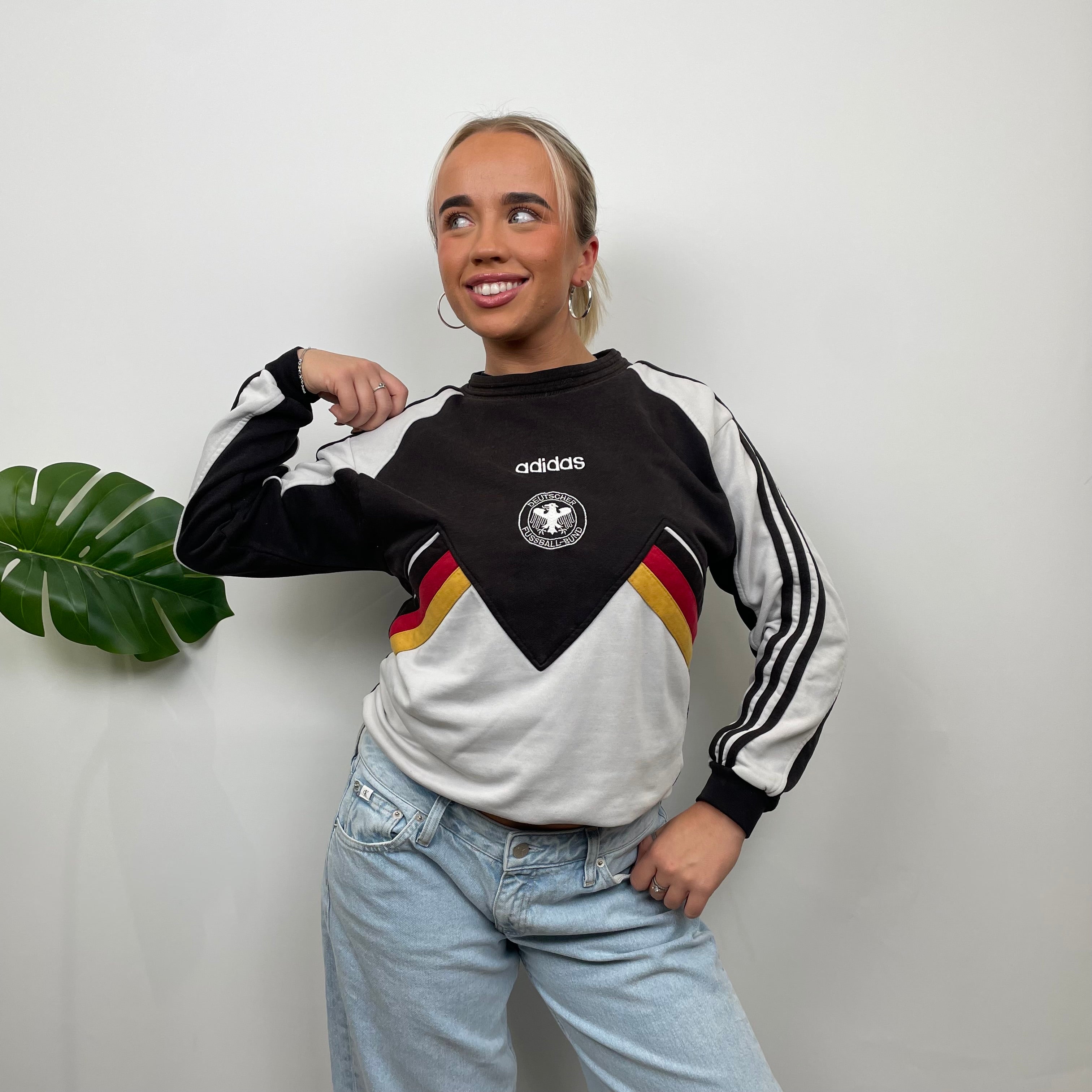 Adidas x Germany FC RARE Embroidered Spell Out Sweatshirt (S)