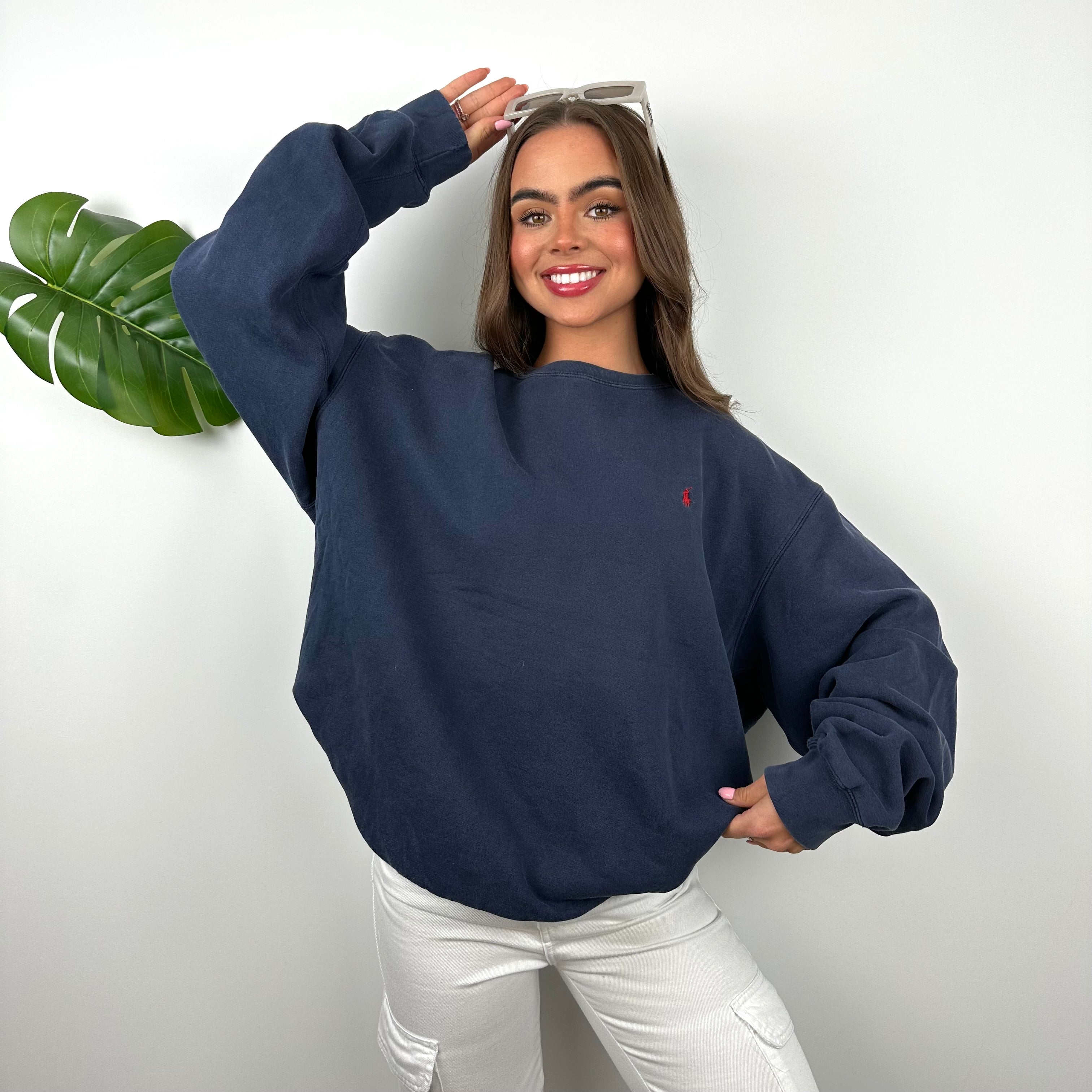 Polo Ralph Lauren Navy Embroidered Logo Sweatshirt