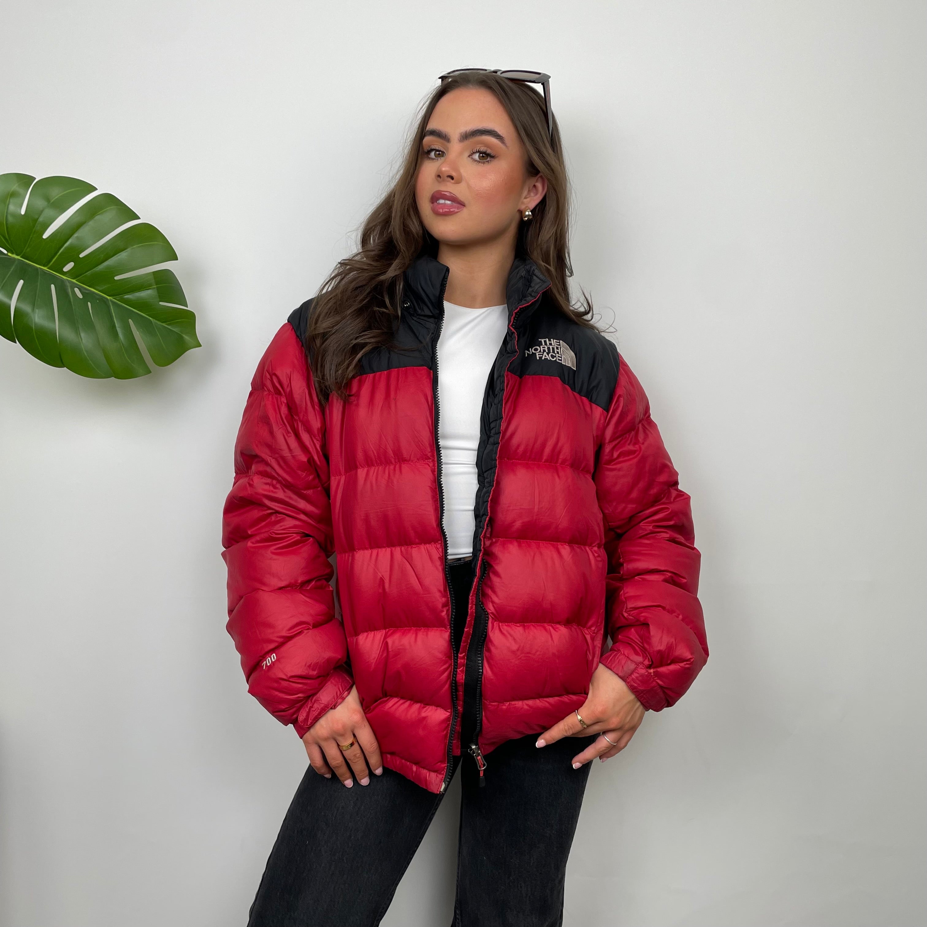 The North Face RARE Red Nuptse 700 Puffer Jacket (M)