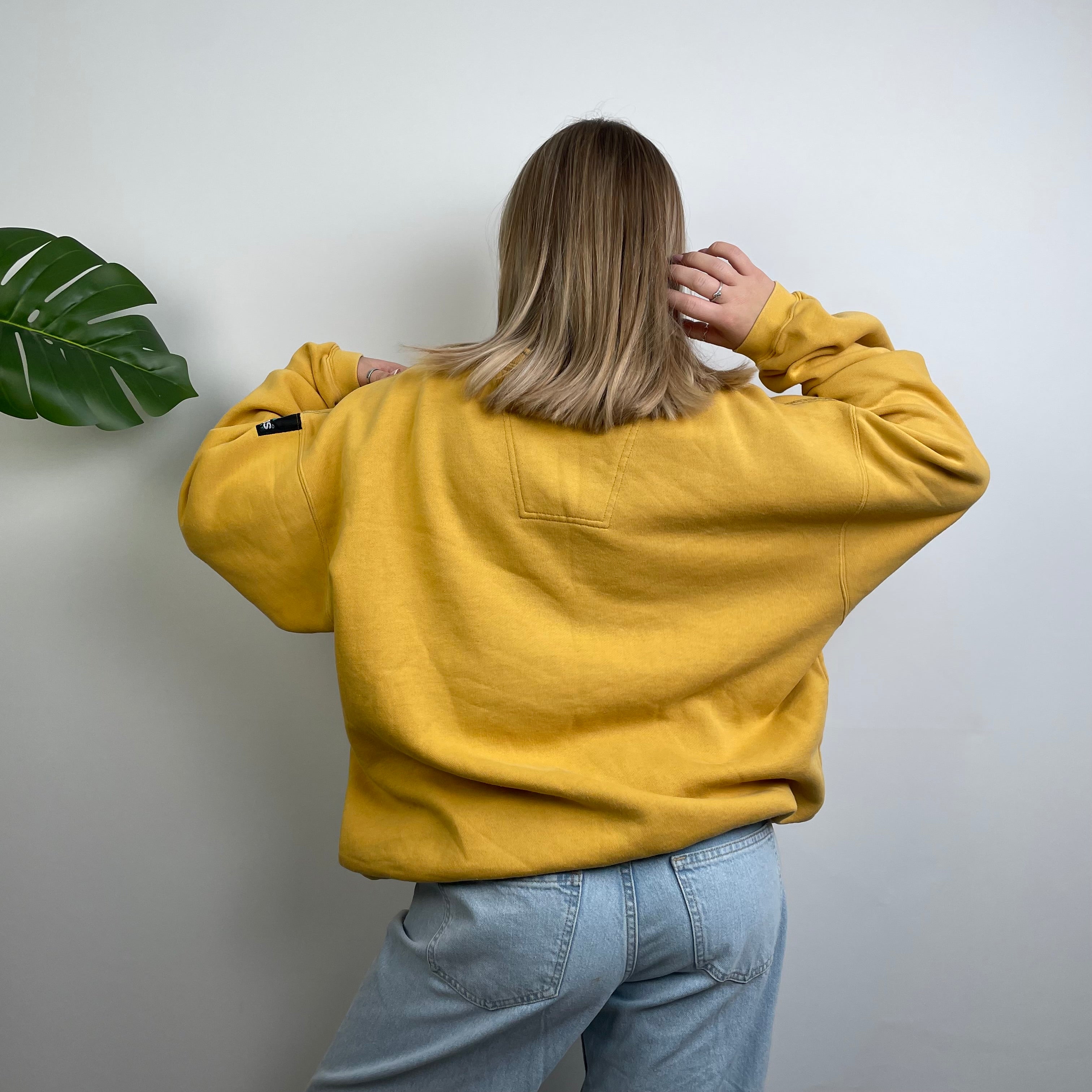 Adidas Equipment Yellow Embroidered Spell Out Sweatshirt (L)