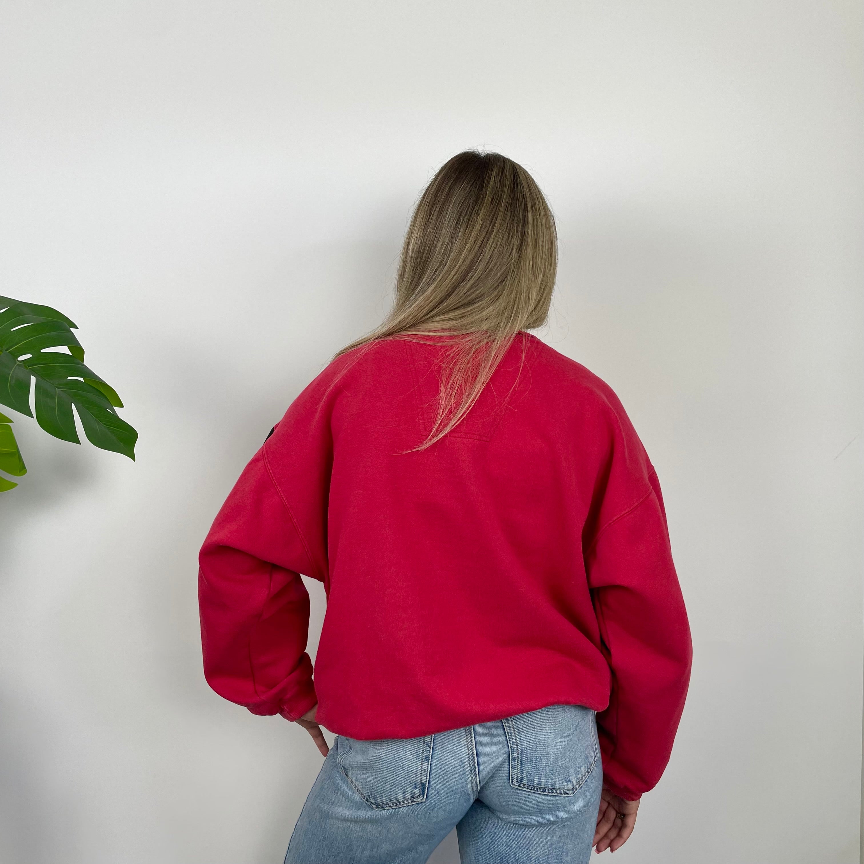 Adidas Equipment RARE Red Embroidered Spell Out Sweatshirt (S)