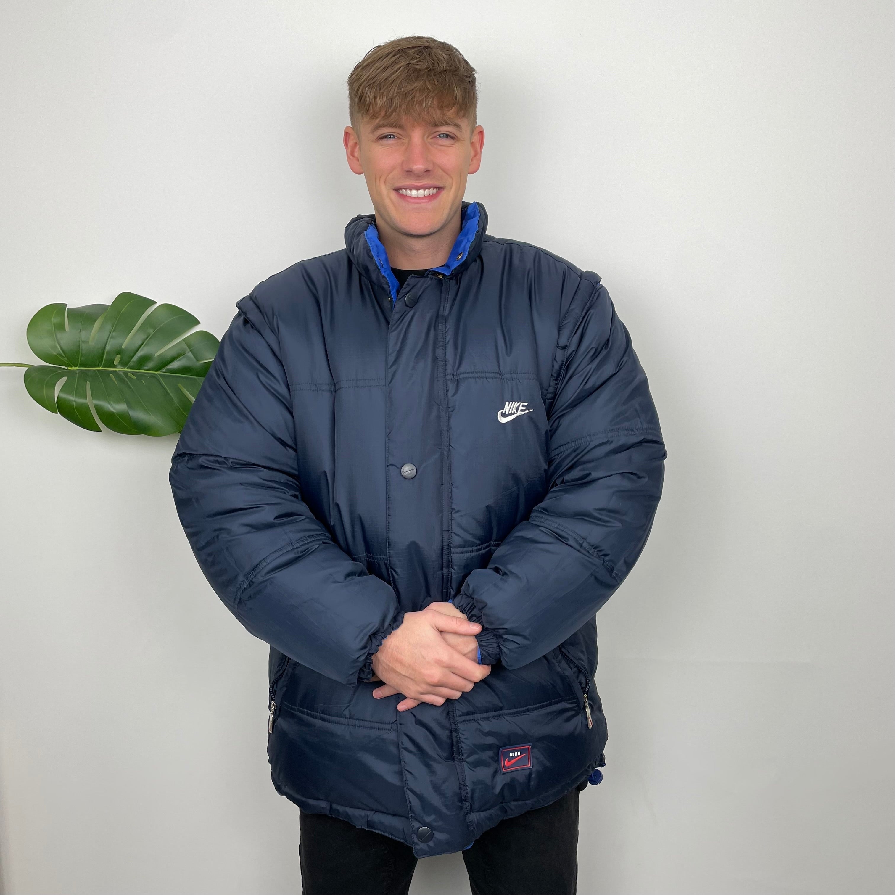 Nike Reversible Embroidered Swoosh Puffer Jacket (XXL)