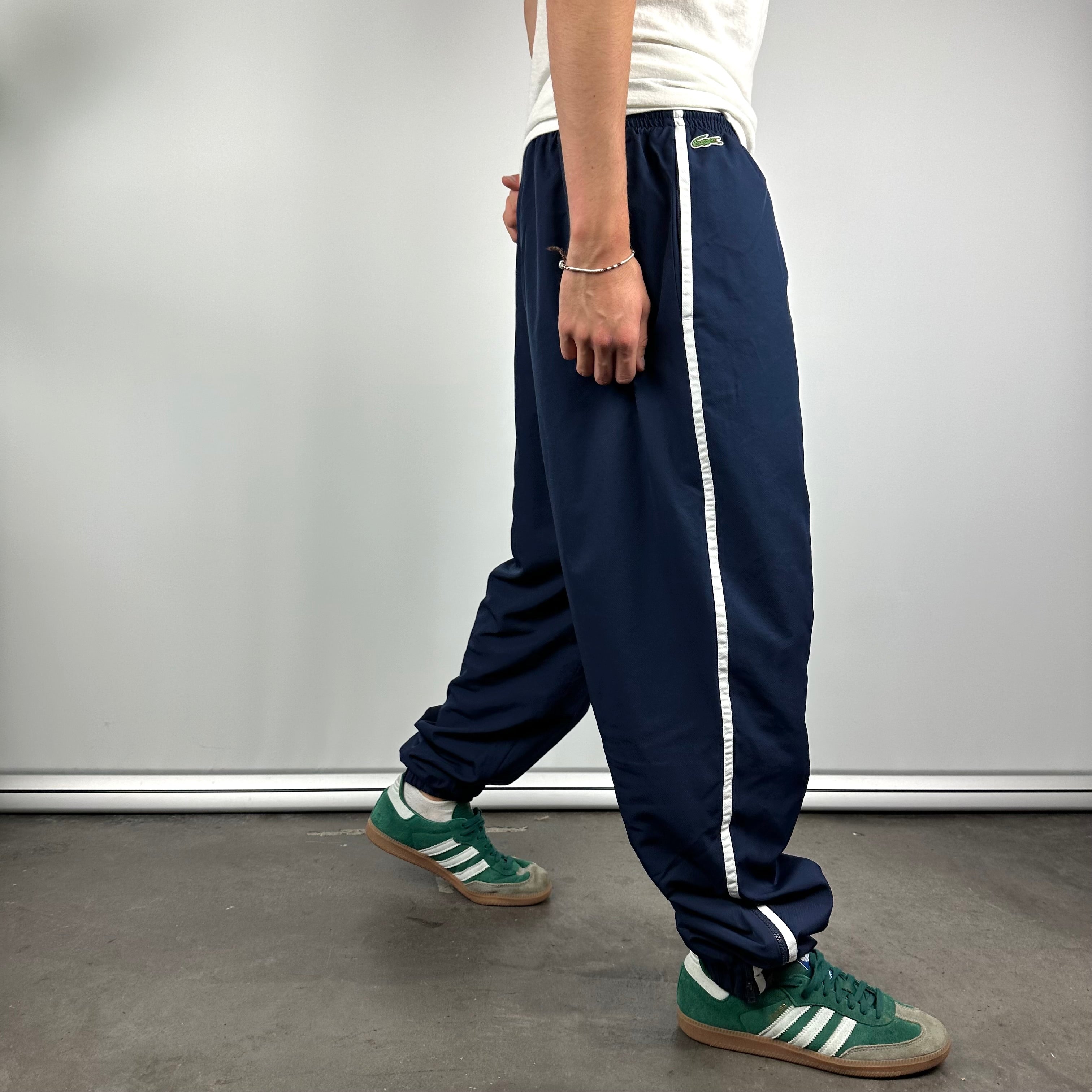 Lacoste Navy Embroidered Logo Track Pants (L)