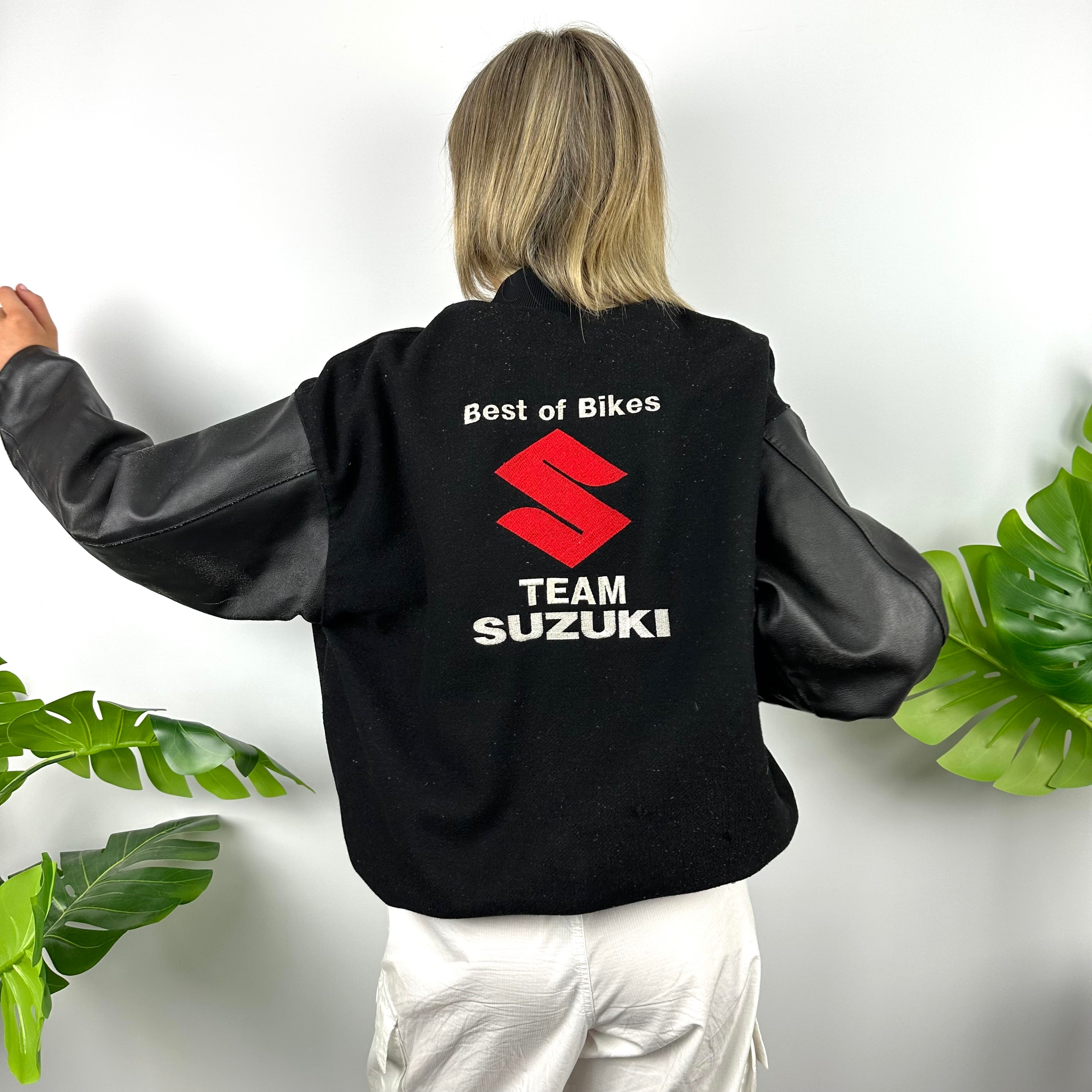 Suzuki Racing Black Embroidered Button Jacket (M)