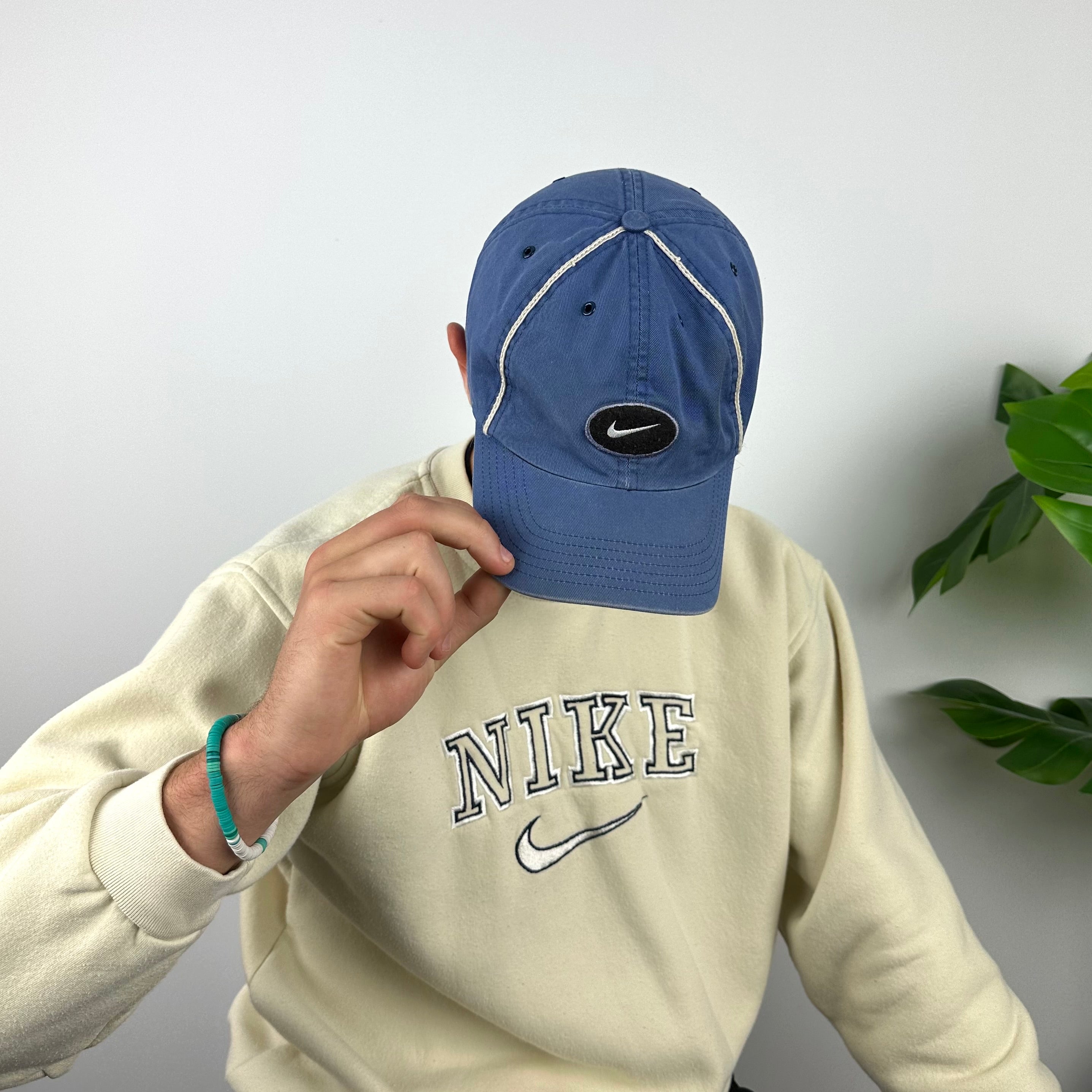 Nike RARE Navy Embroidered Swoosh Cap