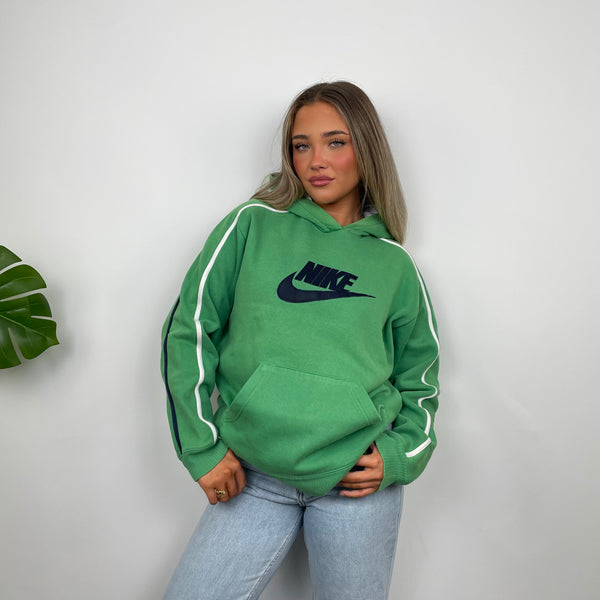 Nike Green Embroidered Spell Out Hoodie (M)